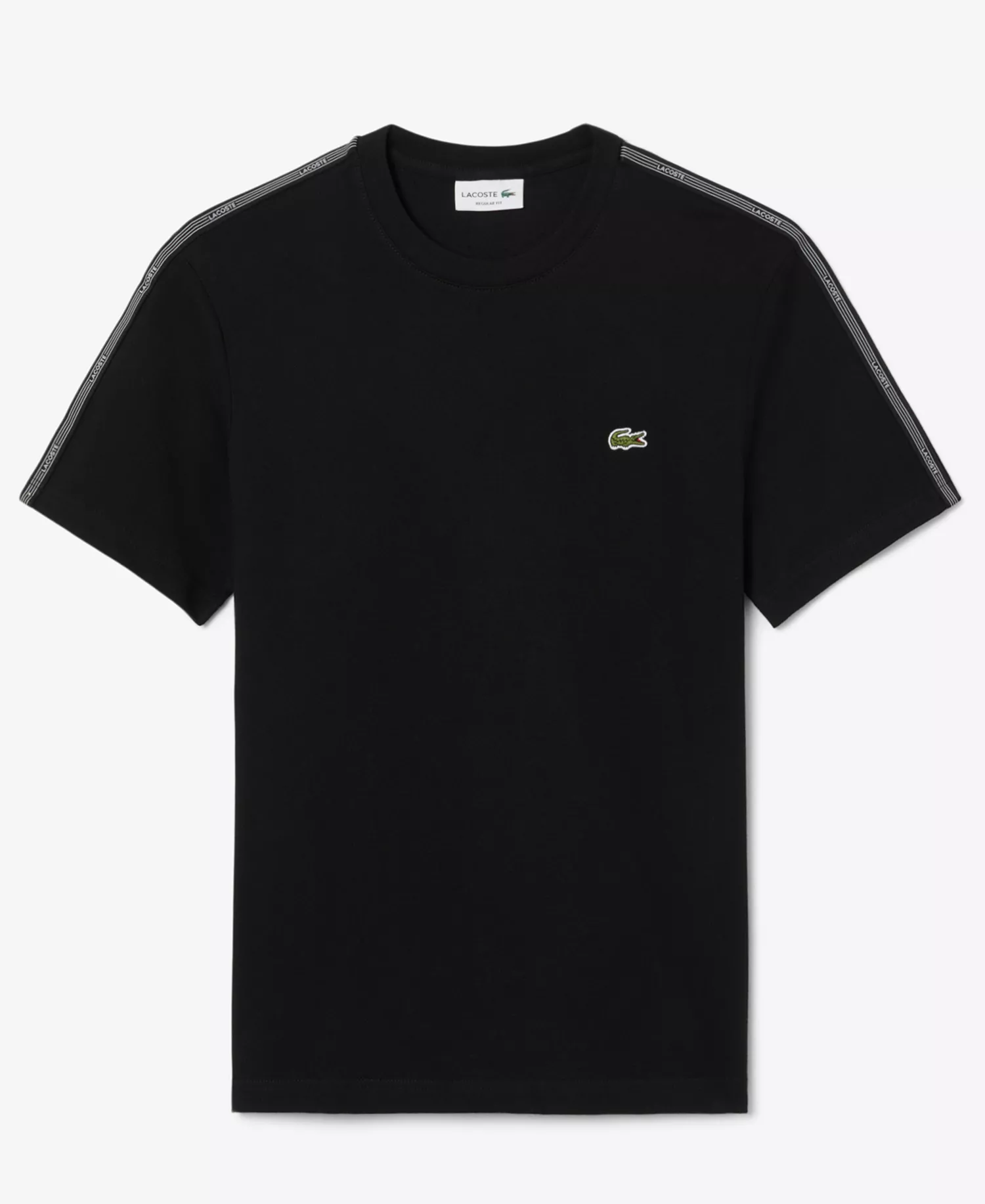 Men's Crewneck Branded Stripe Band T-Shirt - Black - 2XL