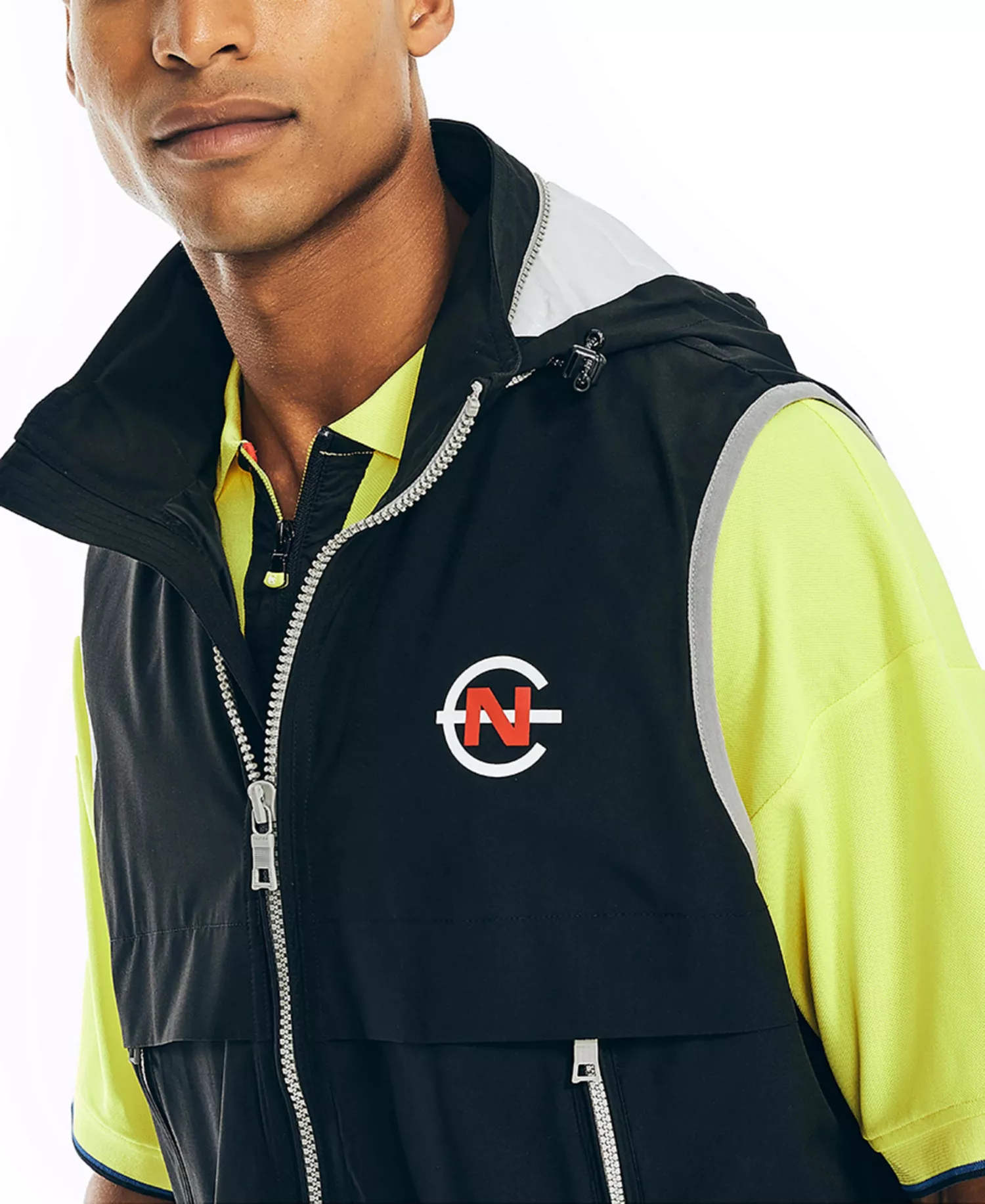 Men's Competition Zip-Front Lightweight Water-Resistant Vest - True Black - L