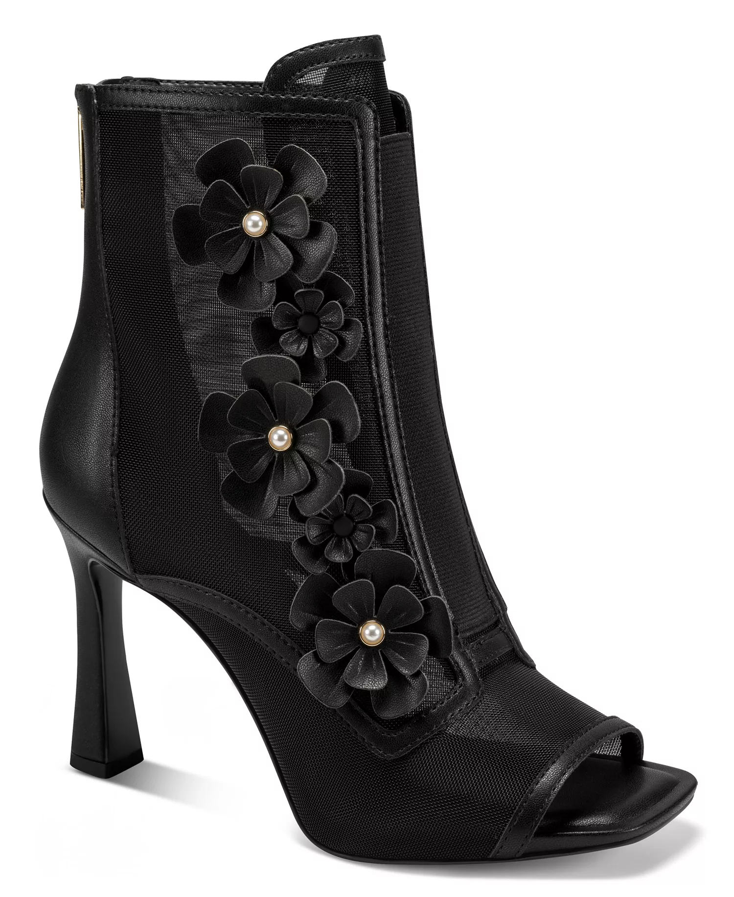 Women's Deandre Heeled Floral Bootie - Black - 10