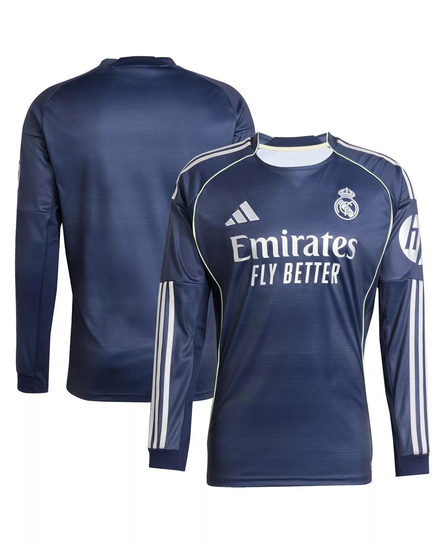 Men's Blue Real Madrid 2025/26 Home Long Sleeve Replica Jersey - Blue - M