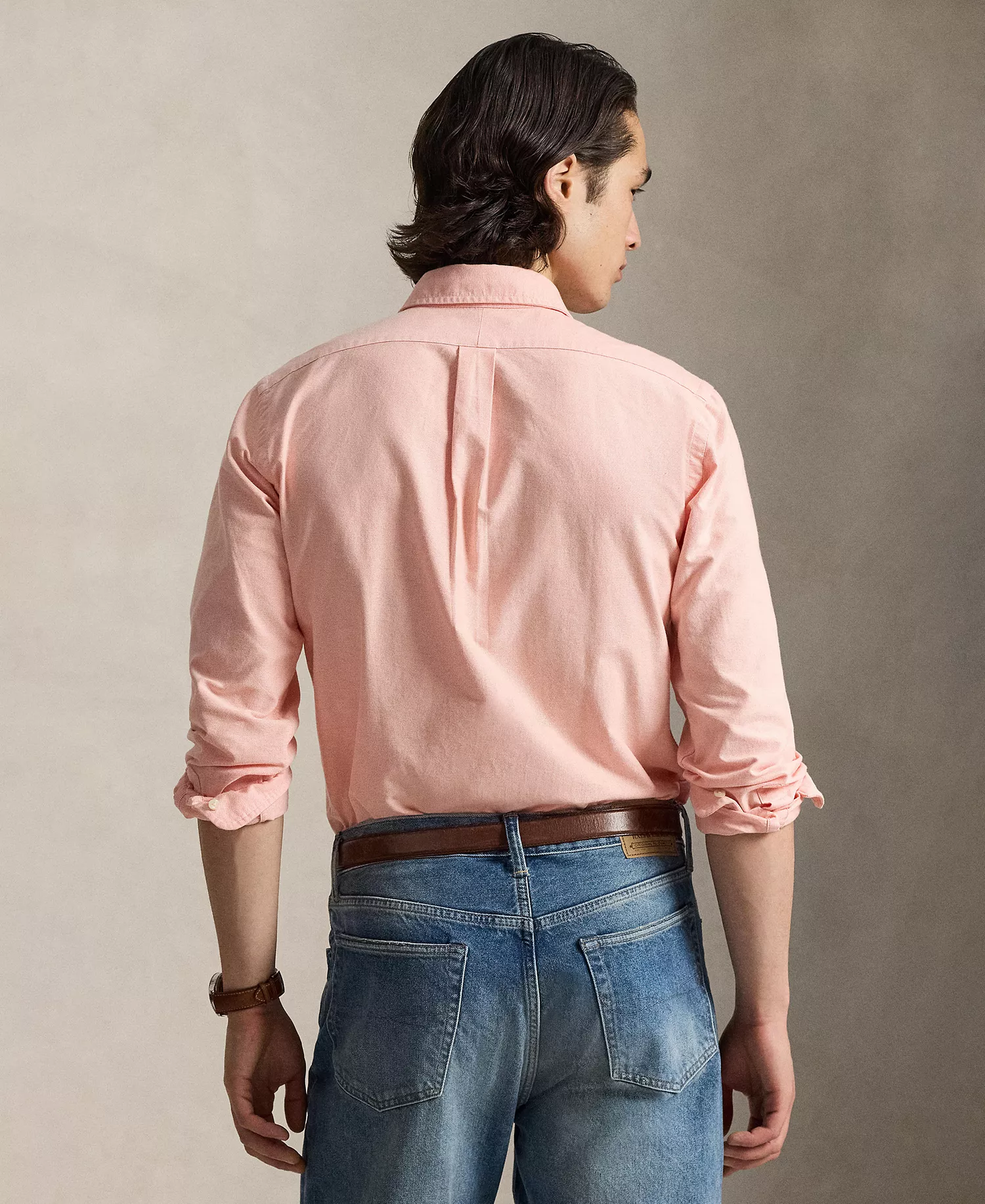 Men's Classic-Fit Iconic Oxford Shirt - Peach - 2XL