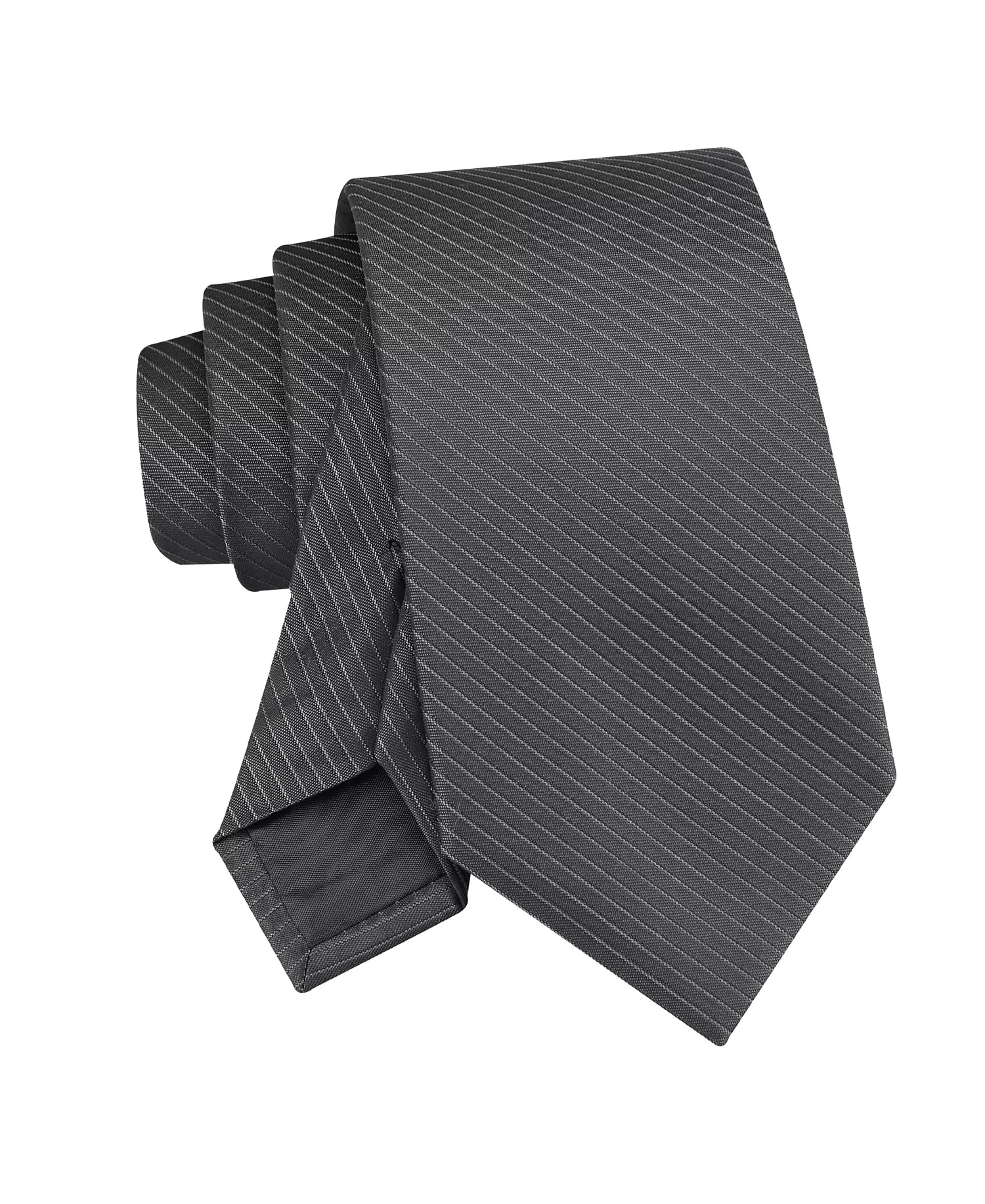Men's Kiara Pin Stripe Tie - Gray - ONE SIZE