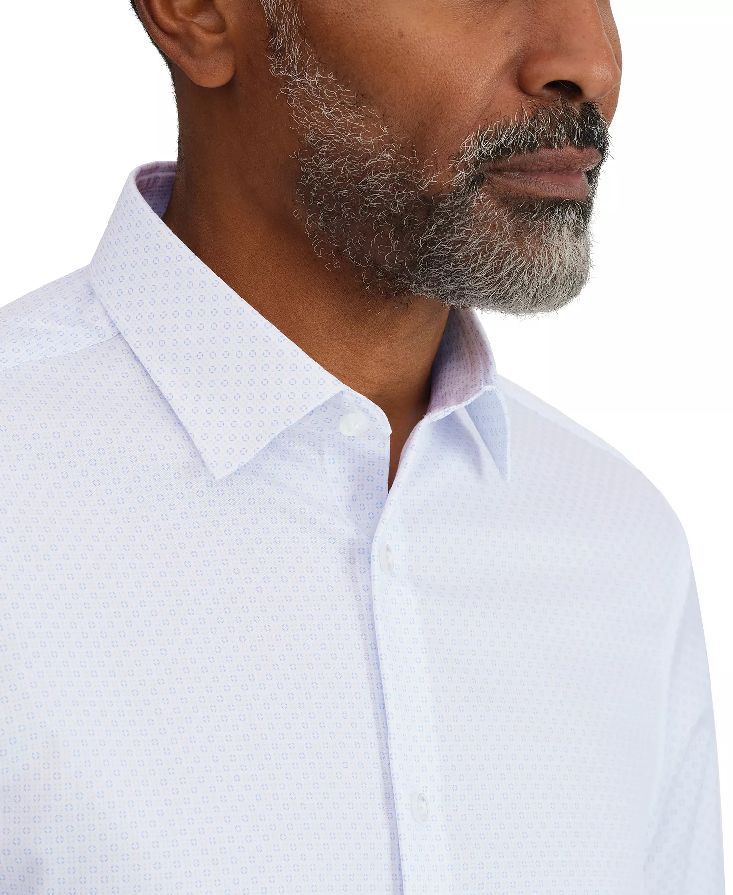 Men's Spread Collar Regular-Fit Dress Shirt - Blue - 14 32/33