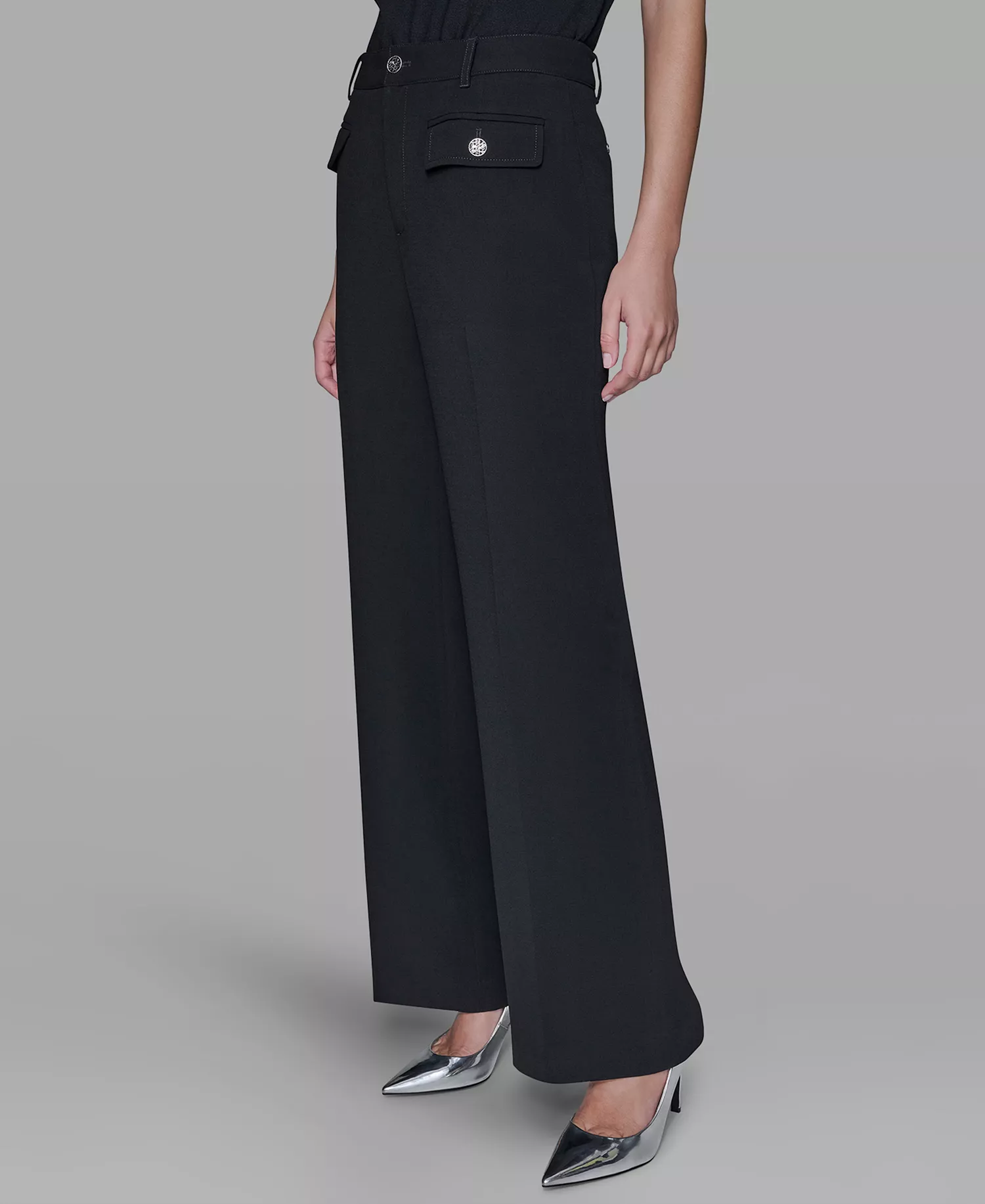 Petite Ankle Pants - Black - 10P