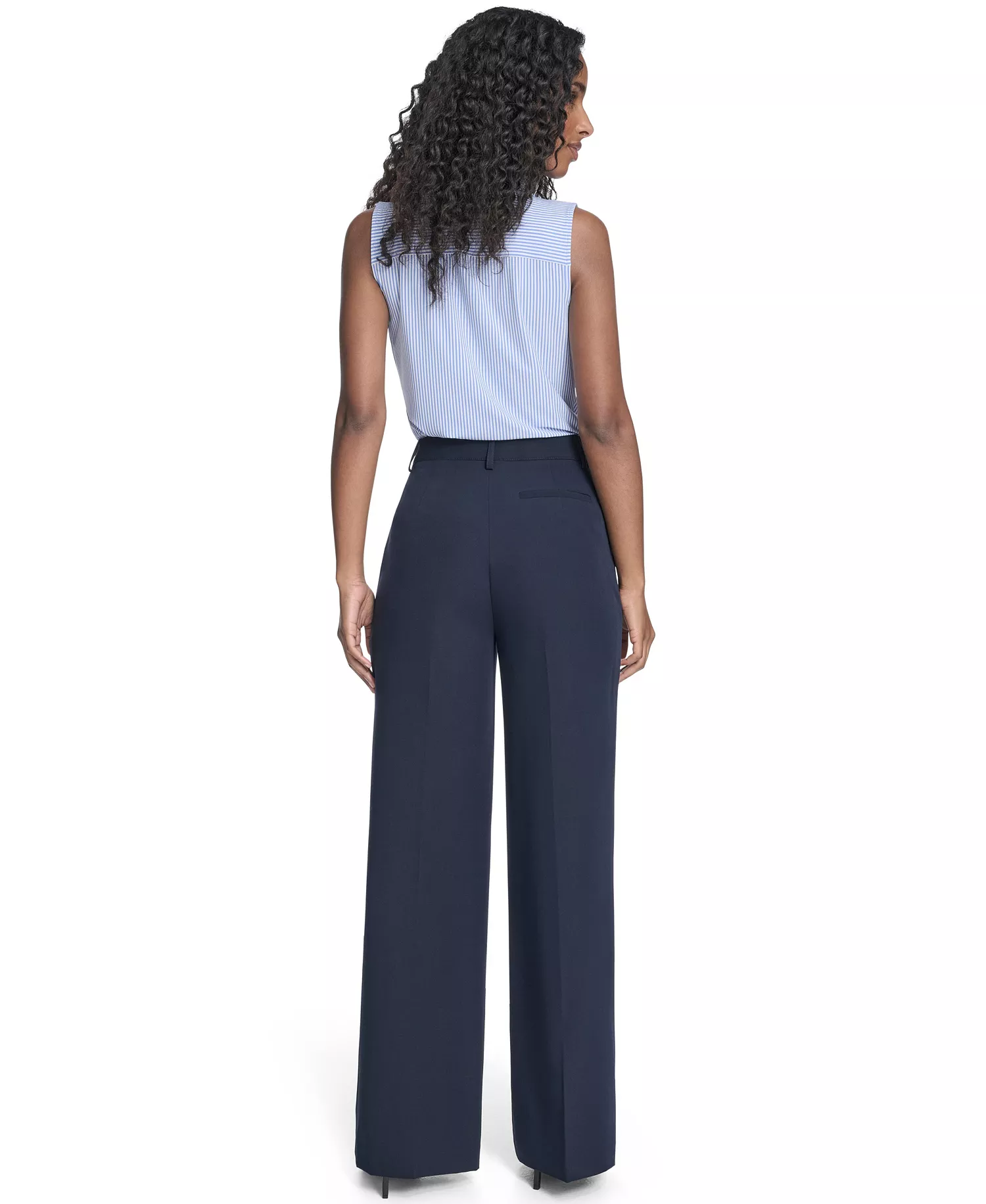 Women's High Rise Solid Sailor Pants - Midnight - 10