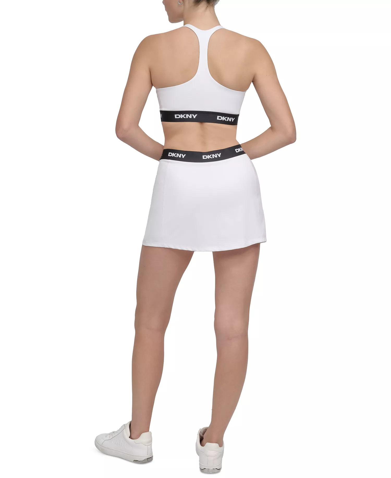Women's Logo-Waistband Balance Compression Skort - White - XL