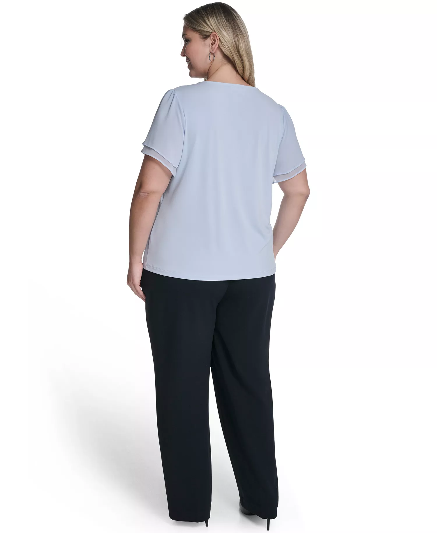 Plus Size V-Neck Pull-On Top - Zen - 1X