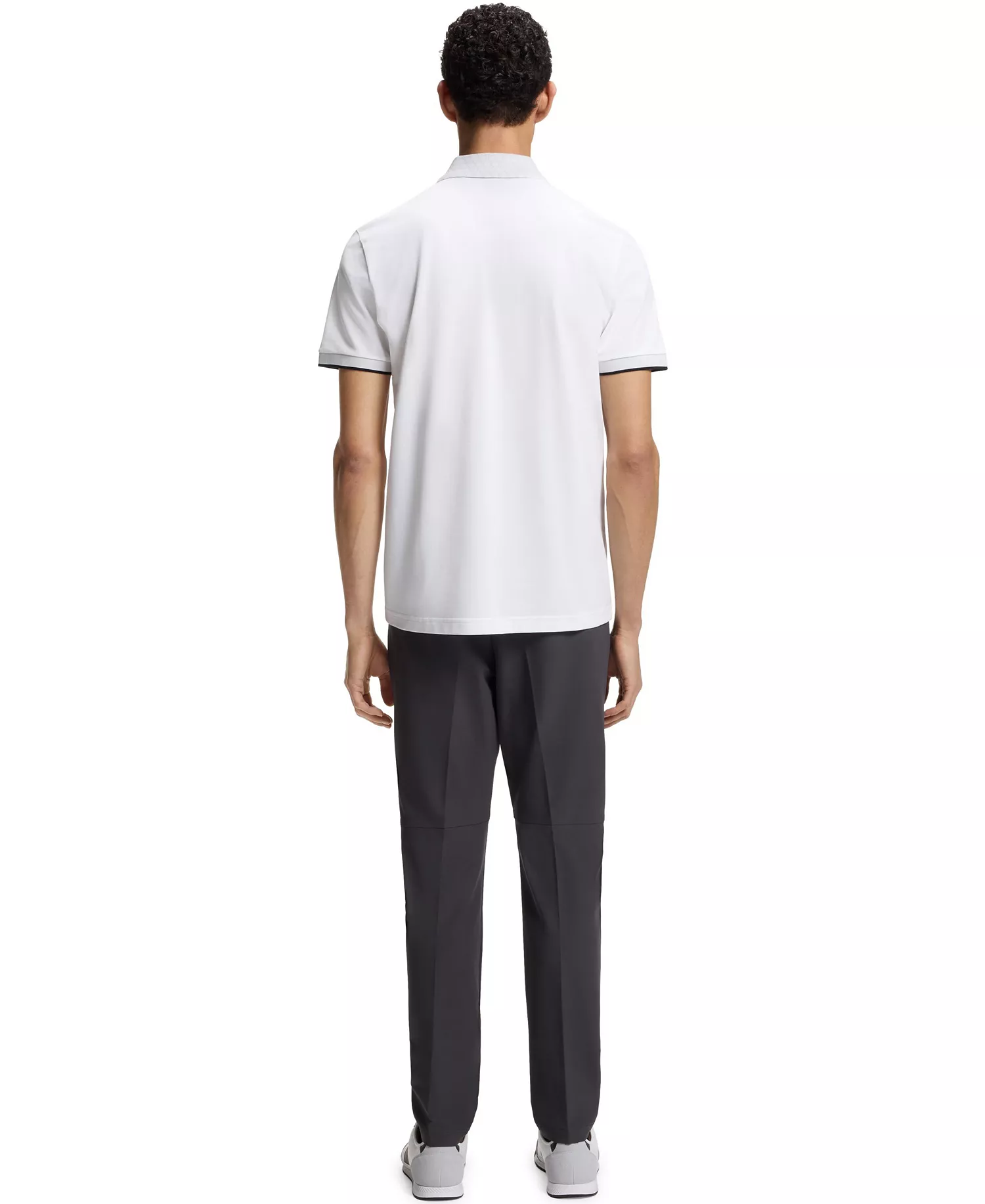 Men's Paddy Stretch Cotton Polo Shirt - White - 2XL