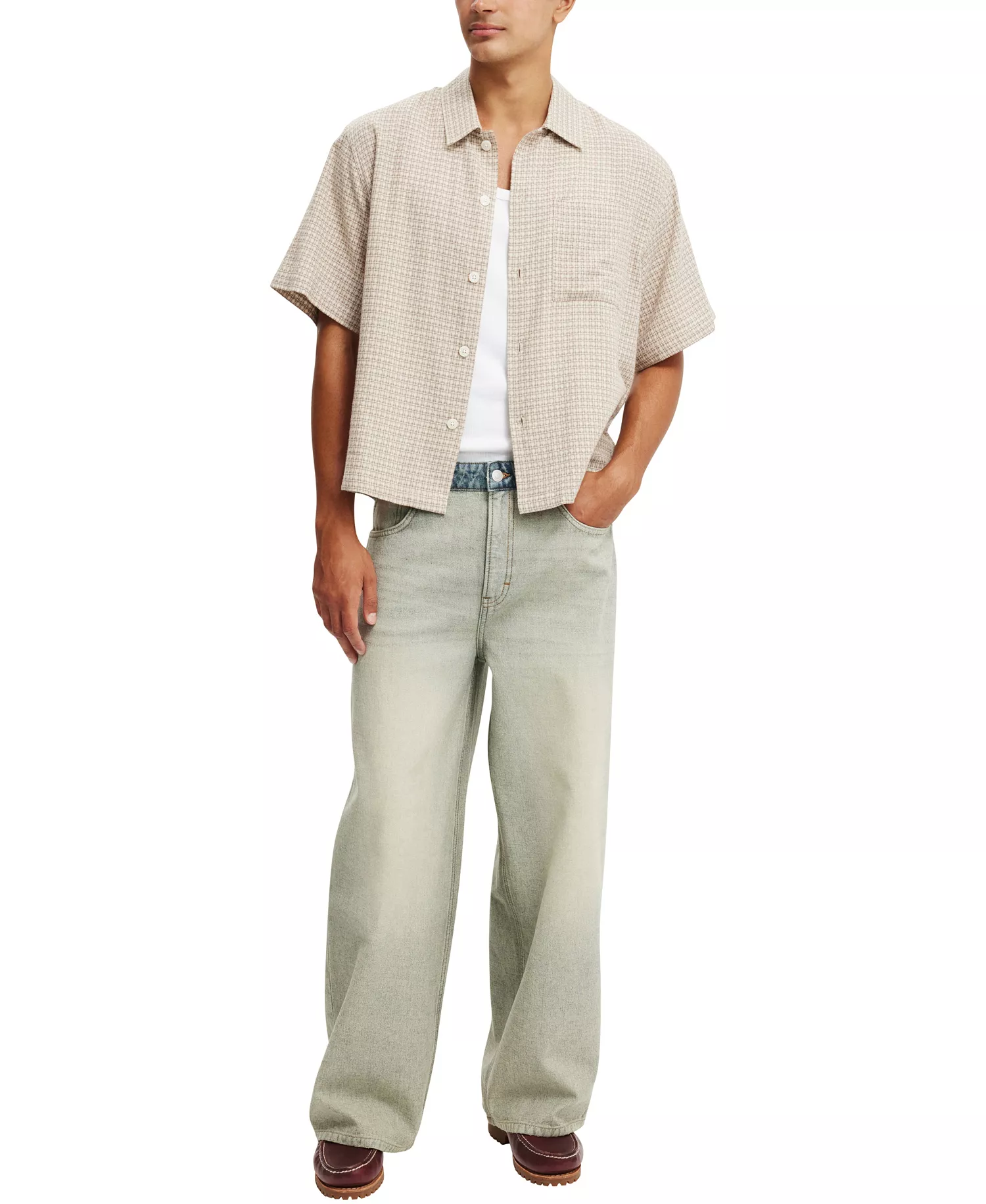 Men's Super Baggy Reverse Jean - Backwards blue - 26