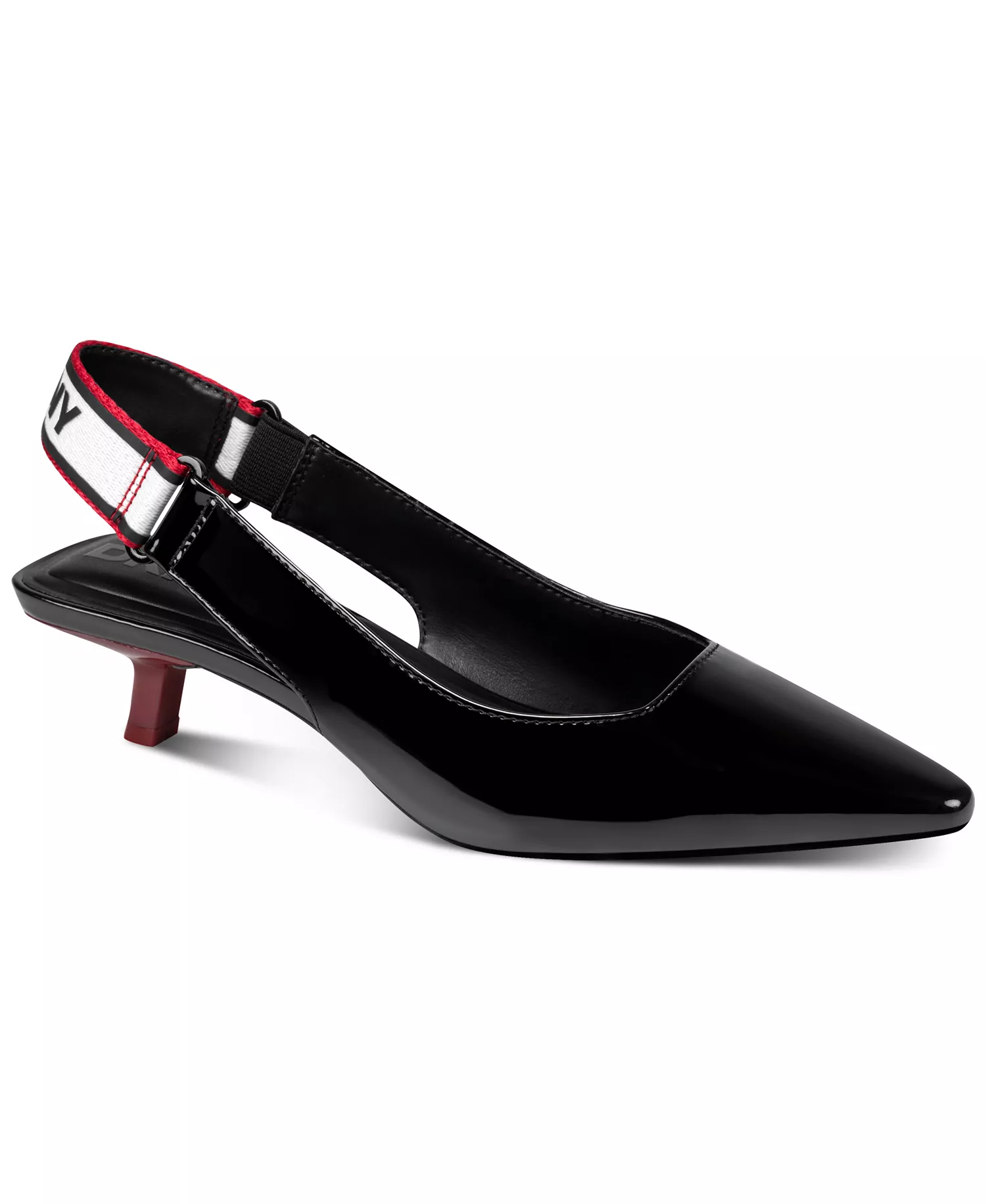 Women's Nolene Slingback Pumps - Black/Ruby - 6.5M
