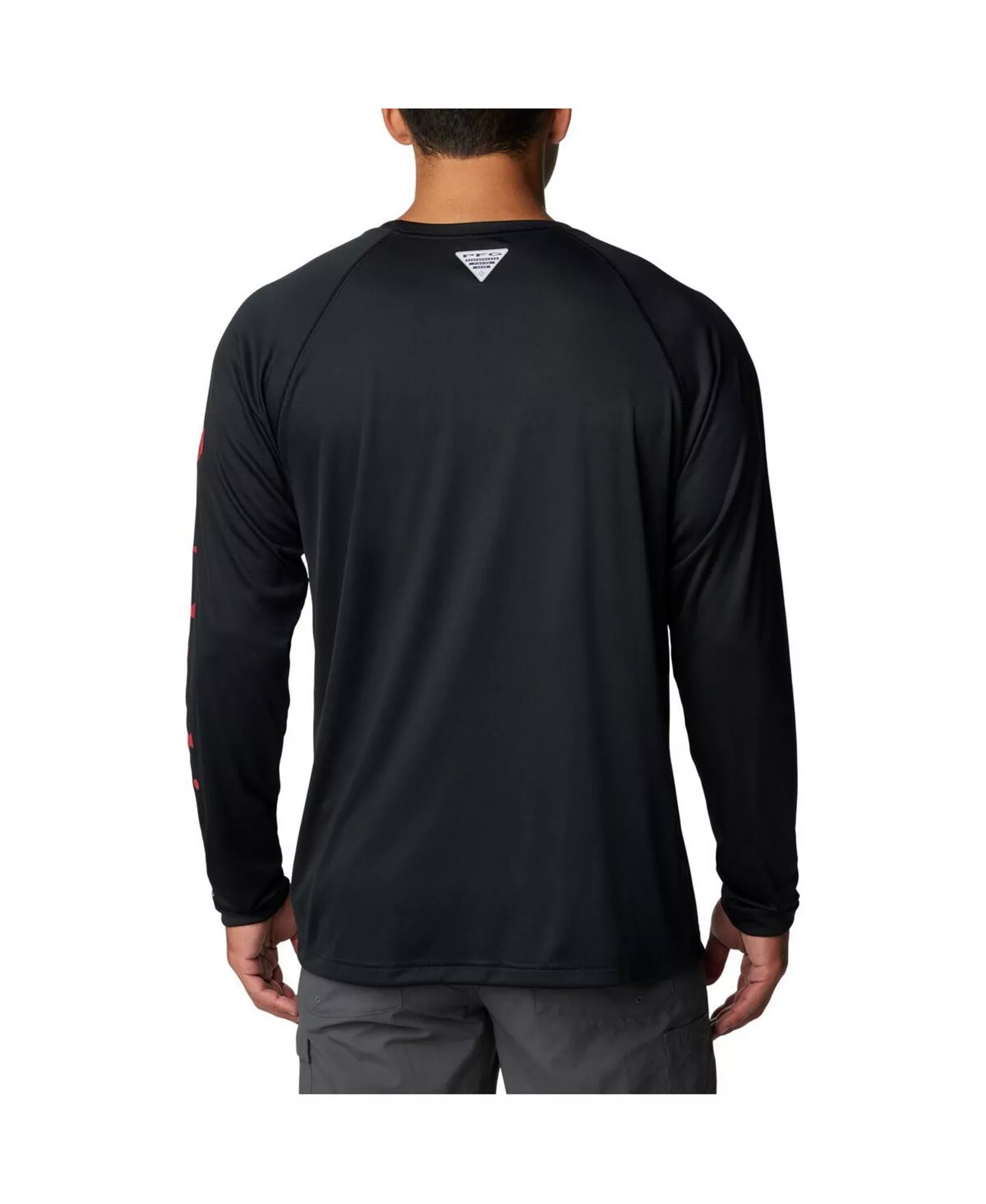 Men's Black Georgia Bulldogs Terminal Tackle Omni-Shade Raglan Long Sleeve T-shirt - Black - M