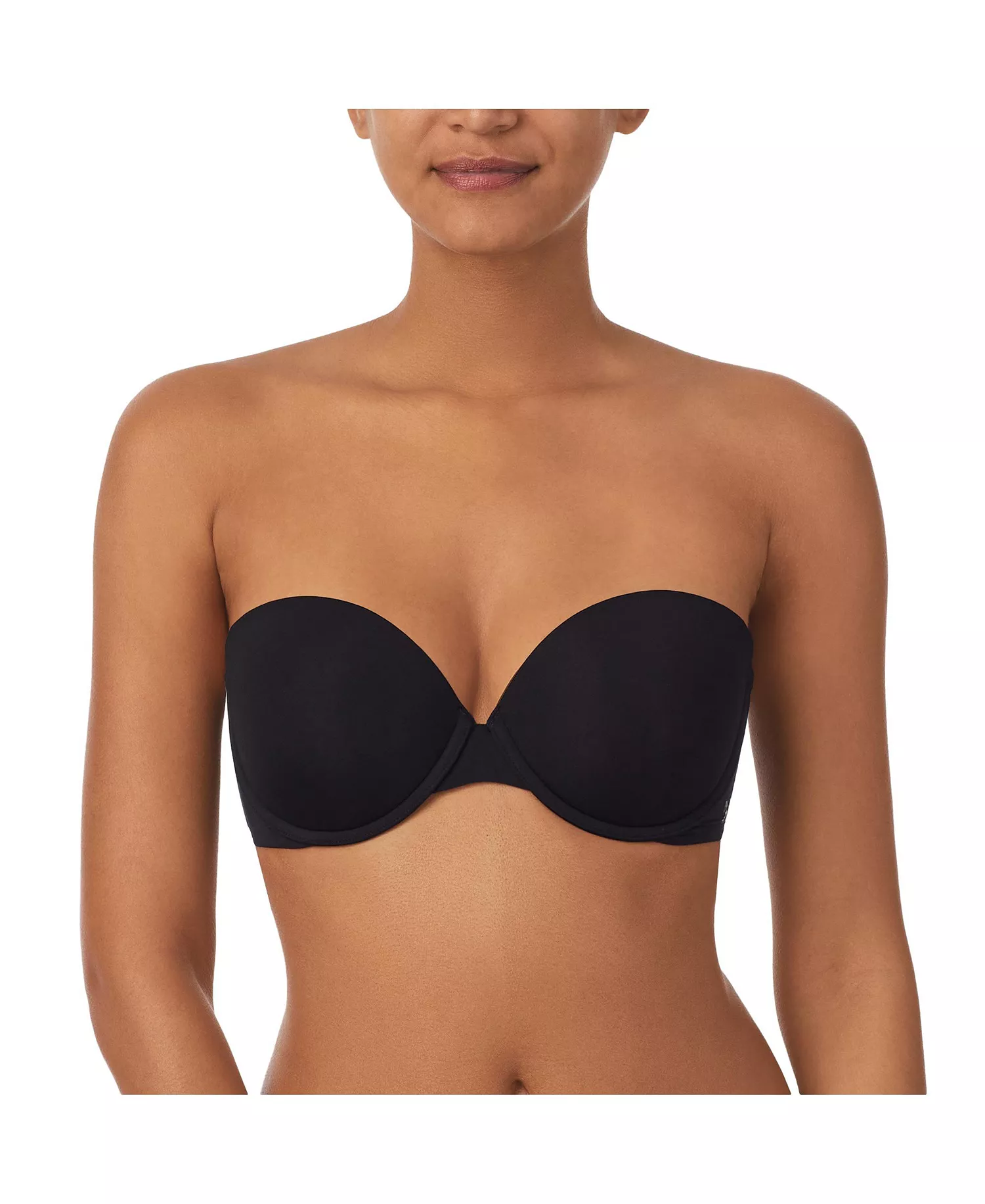 Women's Smooth Essentials Strapless Bra, DK7749 - Black - 32 - B