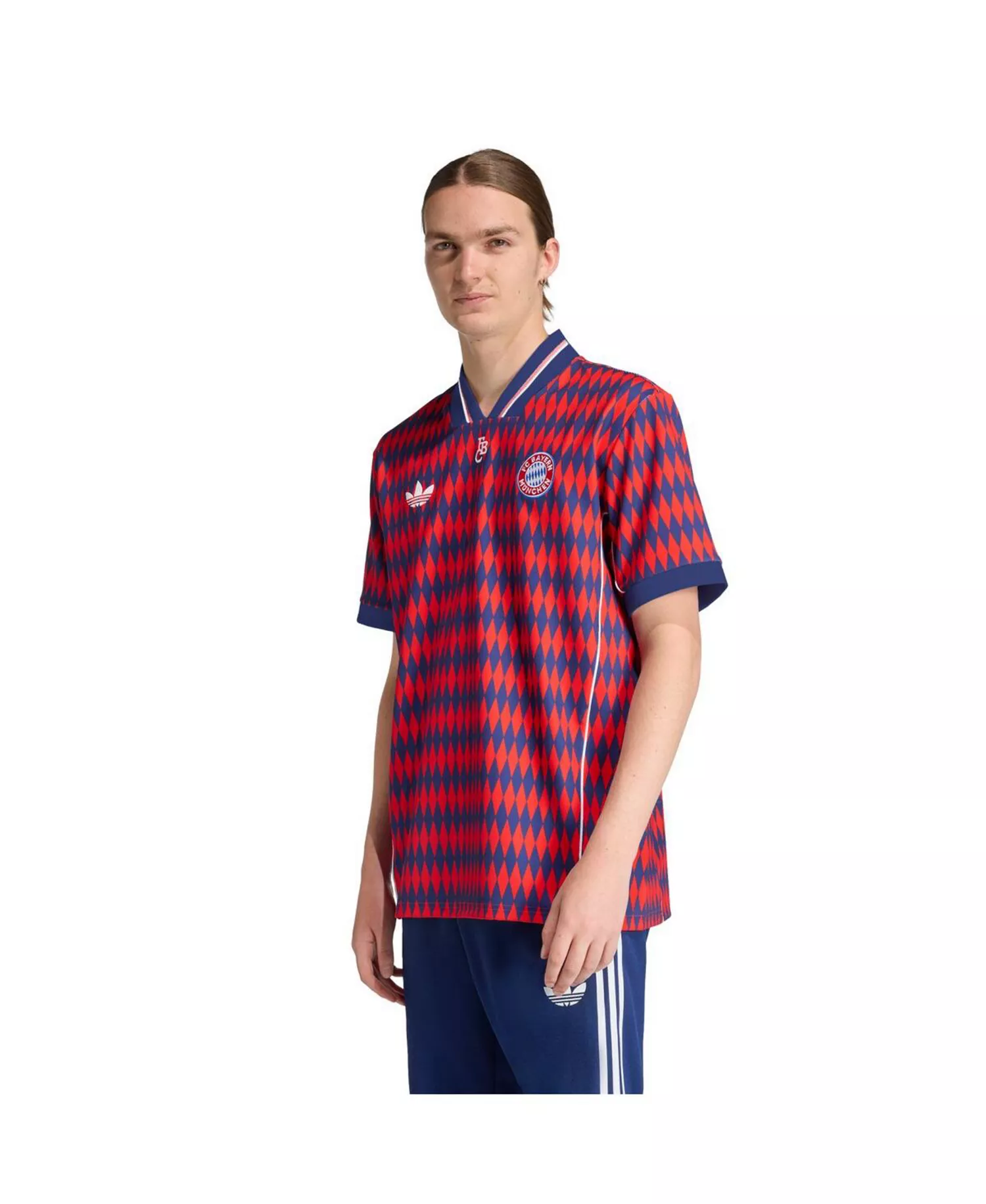 Men's and Women's Red Bayern Munich Lifestyler Fashion Jersey - Red - 2XL