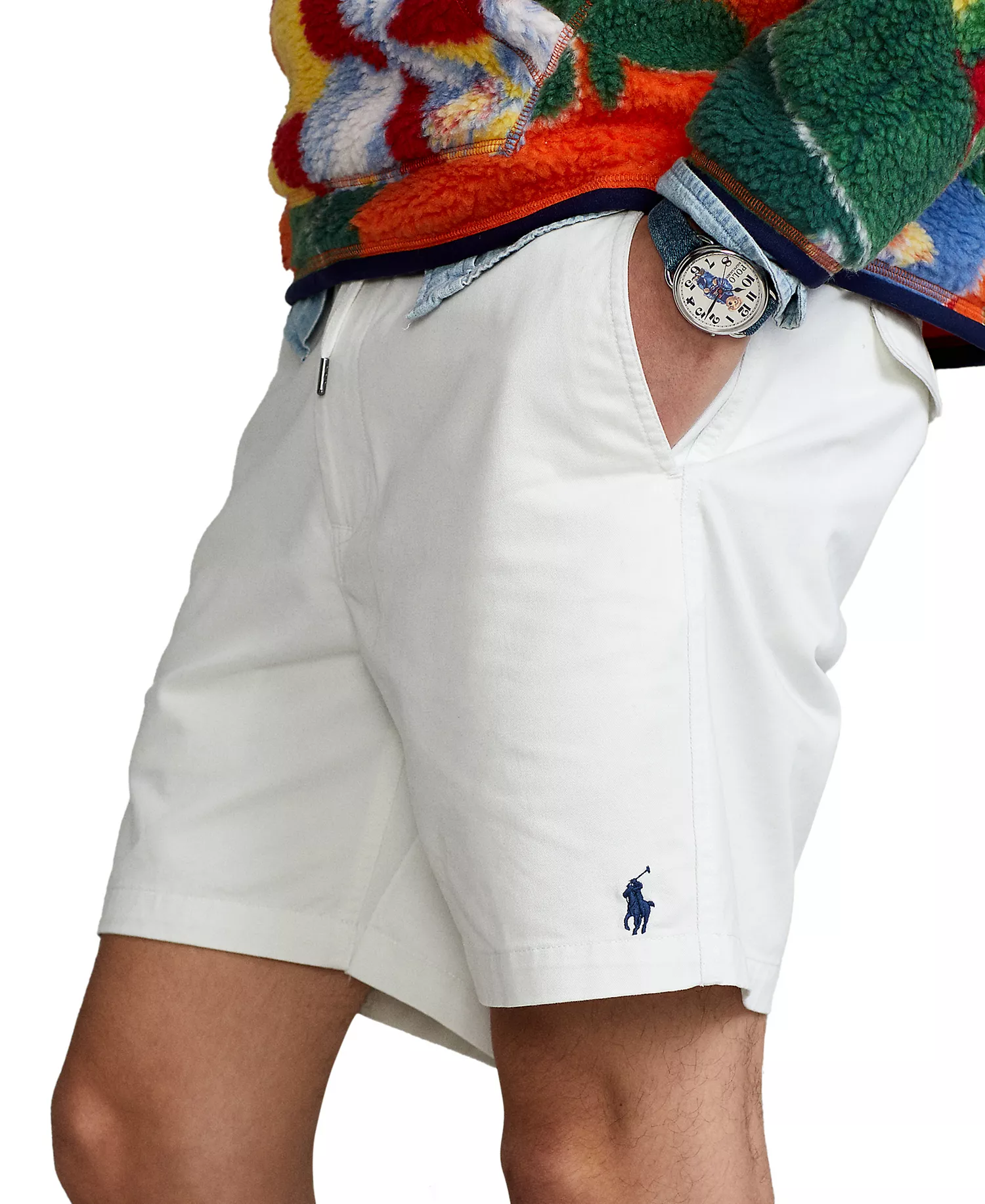 Men's 6-Inch Polo Prepster Stretch Chino Shorts - Deckwash White - 2XL