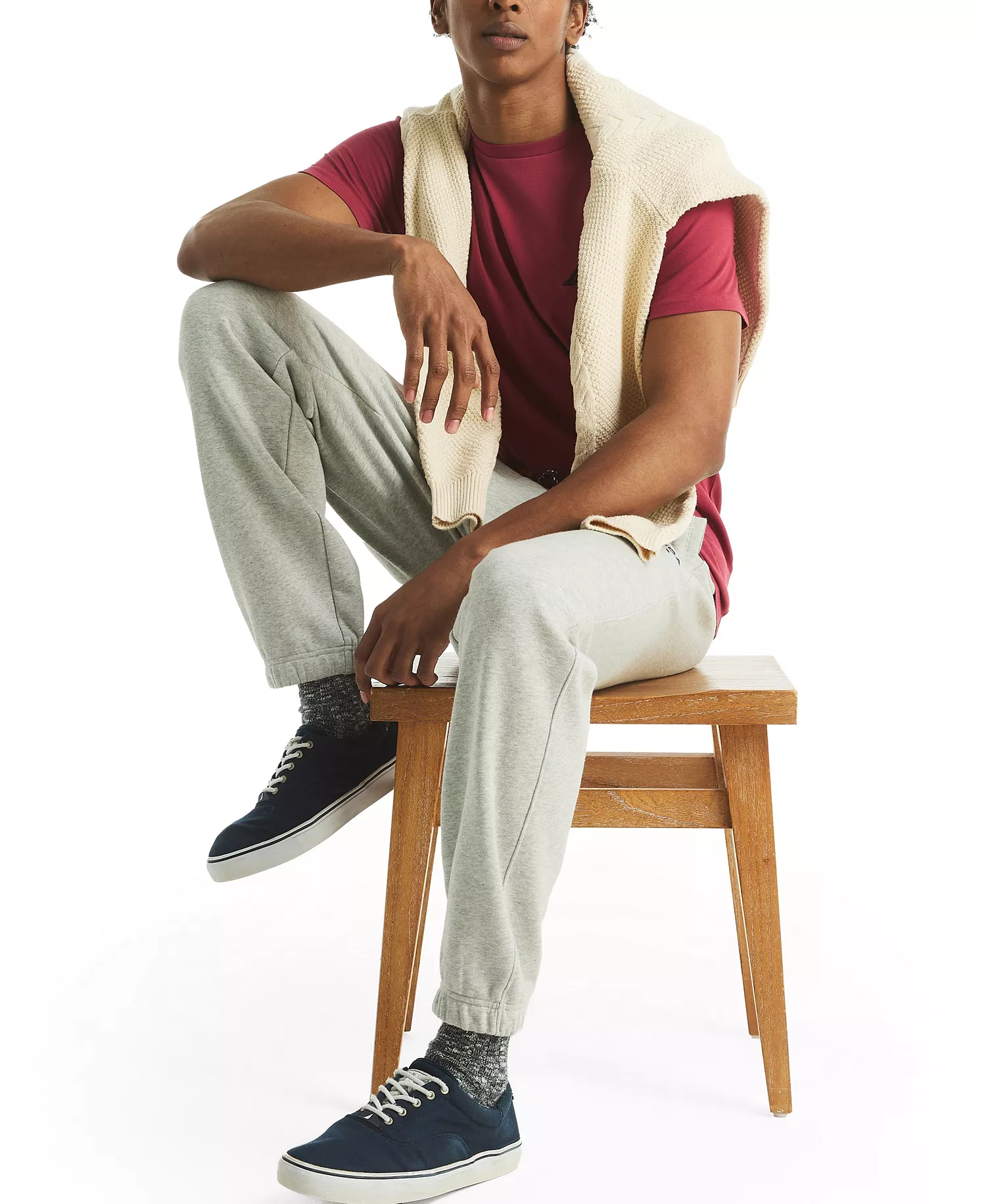 Men's Brushed Classic Fit Jogger Pants - Gray Heather - 2XL