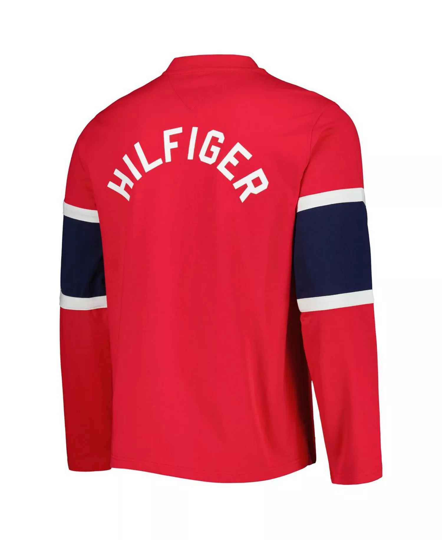 Men's Red Washington Capitals Walter Lace-Up Long Sleeve Top - Red - 2XL