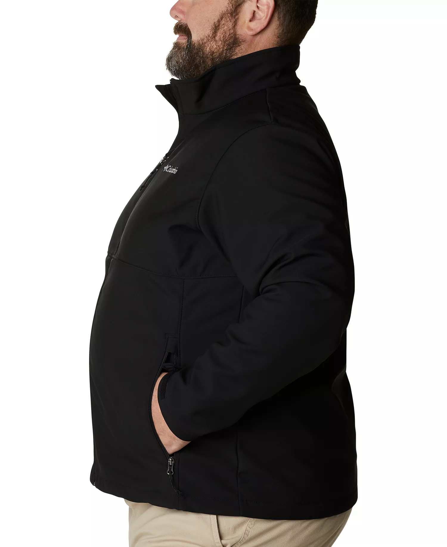 Men's Big & Tall Ascender Softshell Jacket - Black - 1X