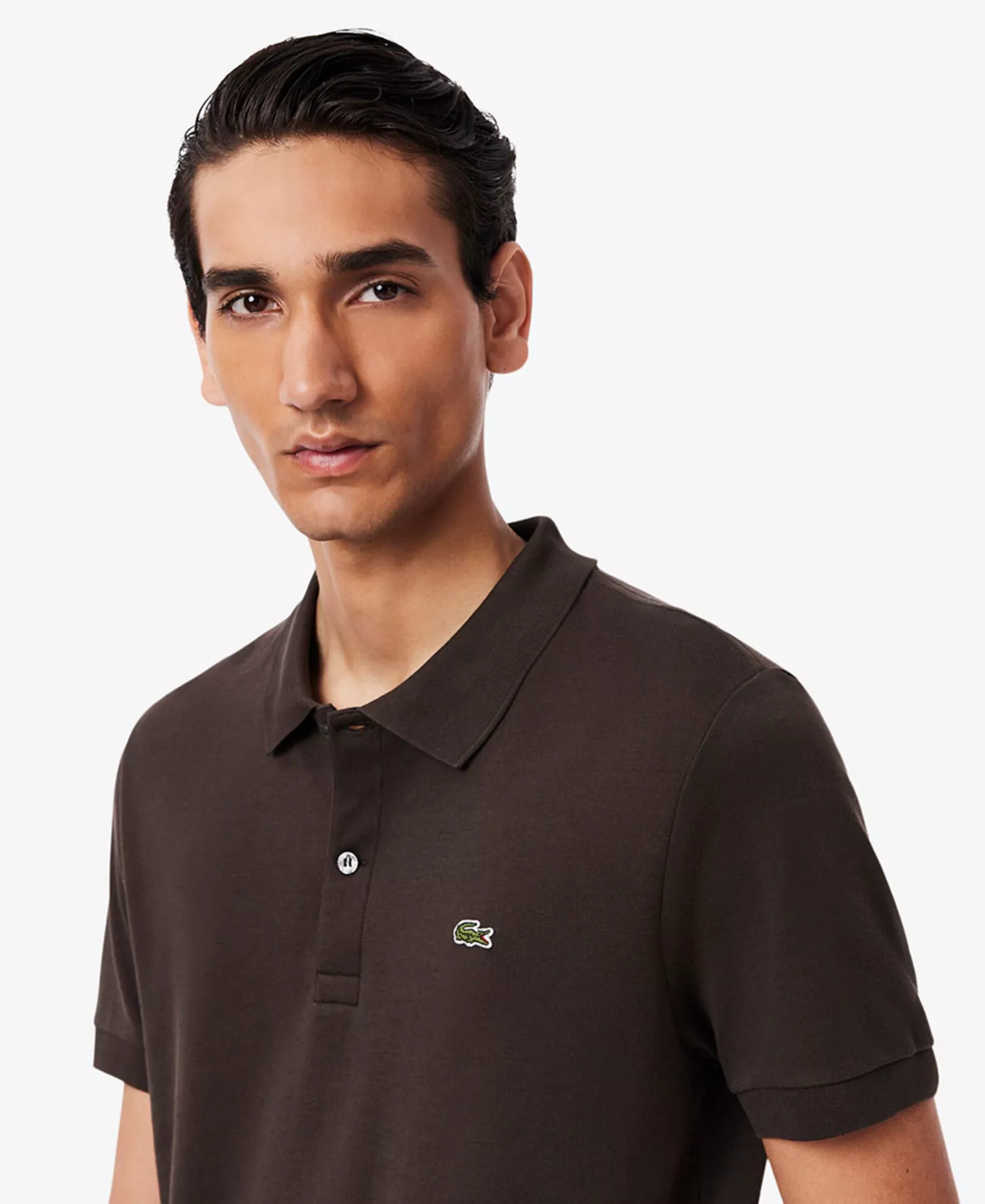 Men's Regular Fit Soft Touch Short Sleeve Polo Shirt - Brown - 2XL