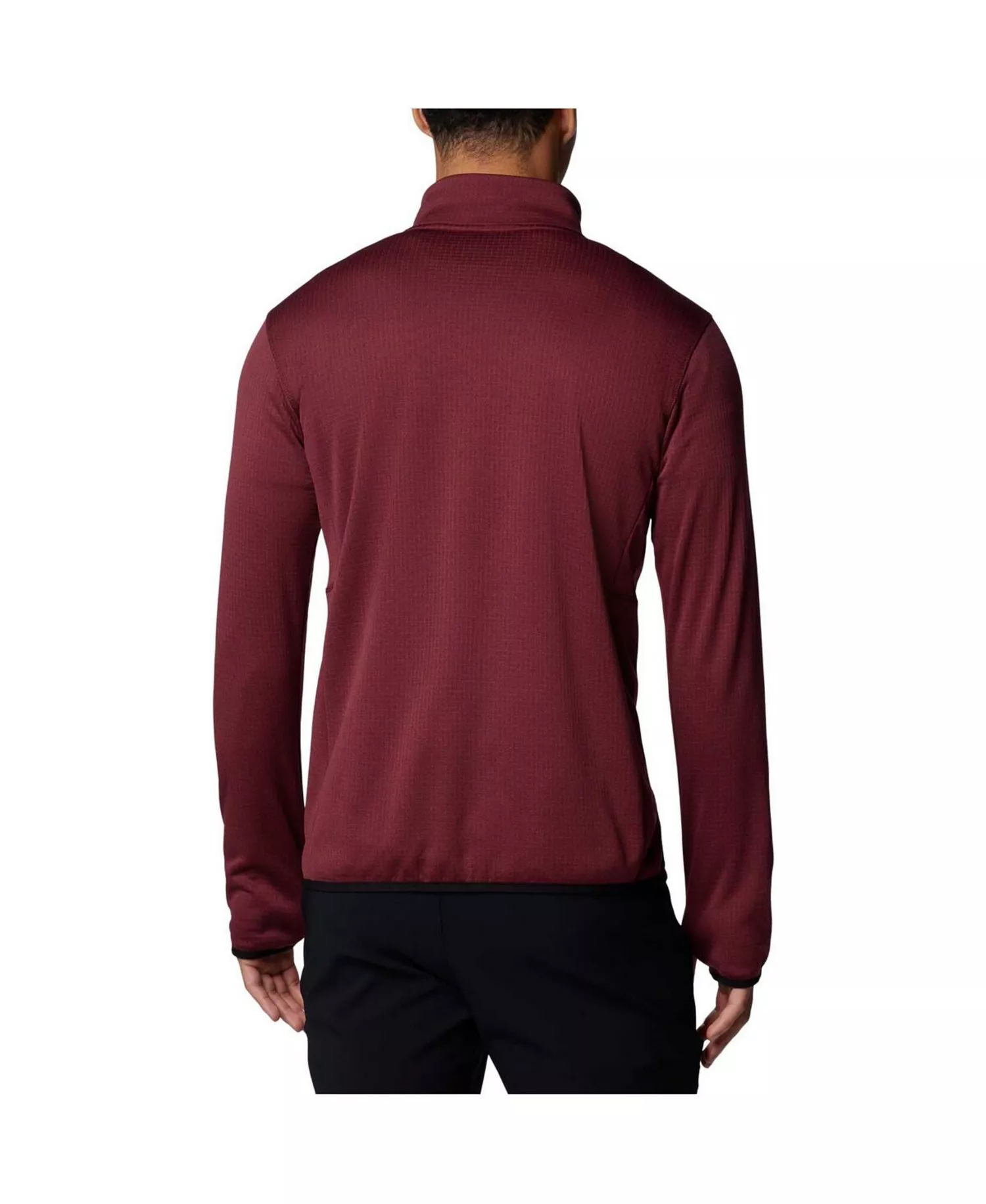 Men's Garnet Florida State Seminoles Park View Grid Fleece Omni-Wick Half-Zip Jacket - Garnet - L