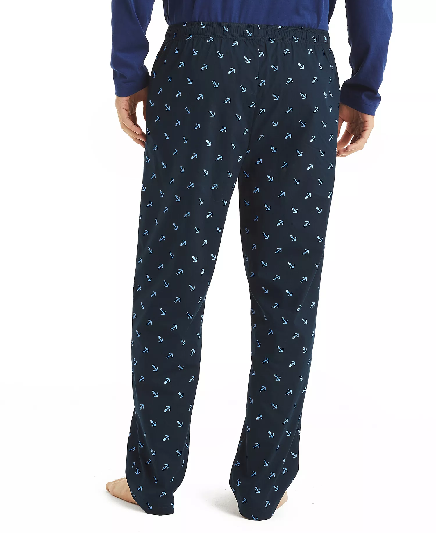 Men's Crafted Printed Poplin Sleep Pant - Maritime Navy - L