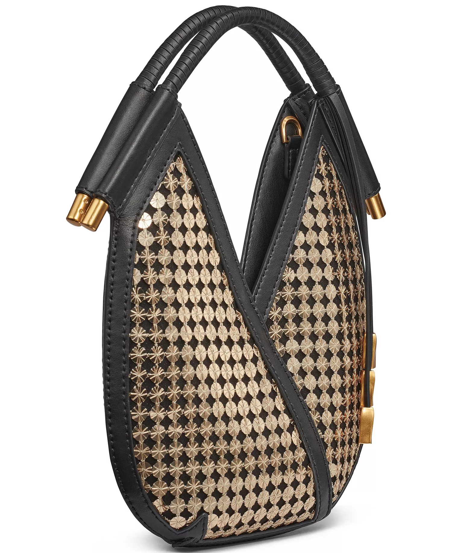 Baldwin Sequin Micro Crossbody Bag - Black/sequin Gold - NO SIZE