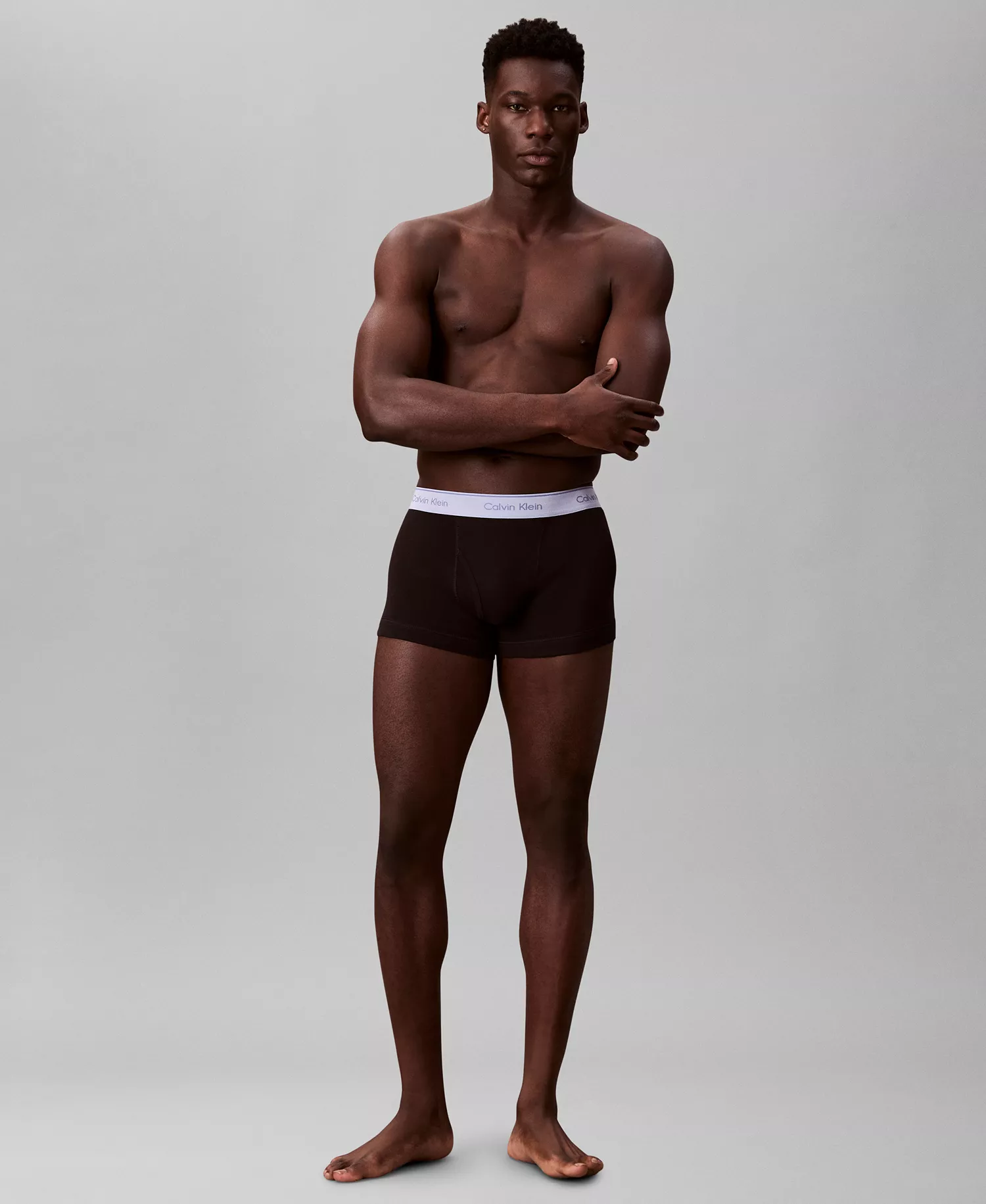Men's 5-Pack Cotton Classic Trunk Underwear - Black - L