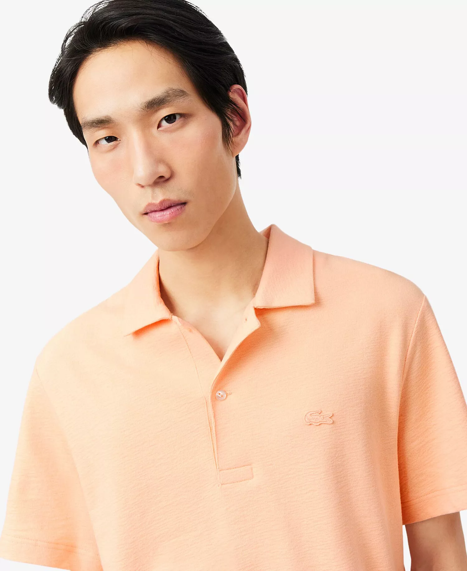 Men's Classic Fit Textured Polo Shirt - Angie - 2XL