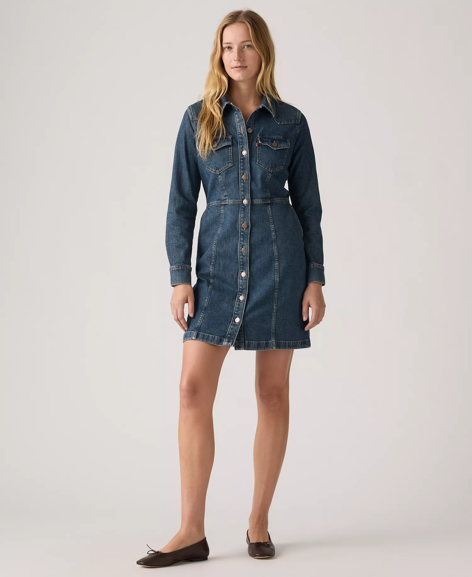 Women's Flynn Western Core Dress - Blue - S