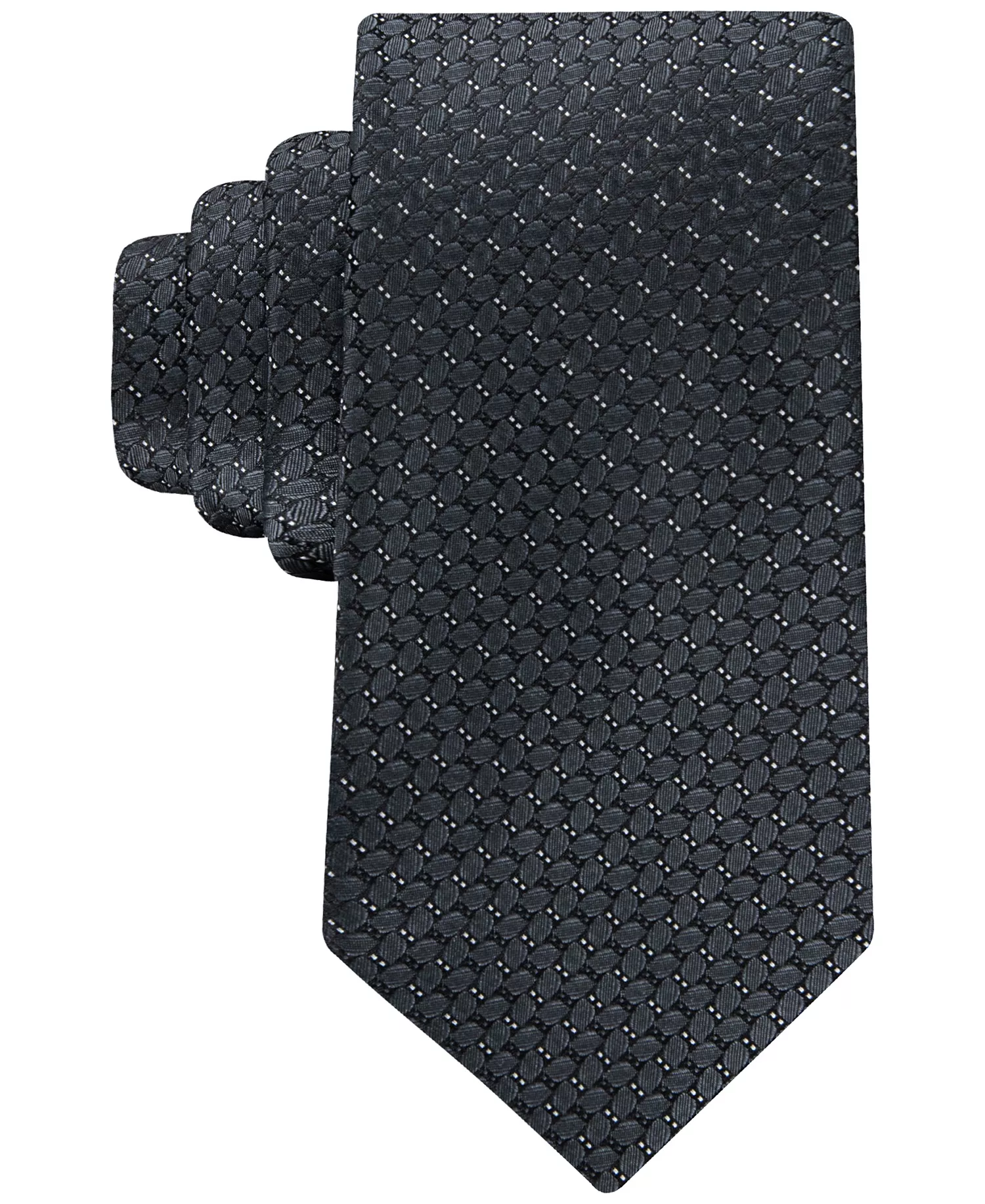 Men's Crawford Textured Tie - Black - ONE SIZE