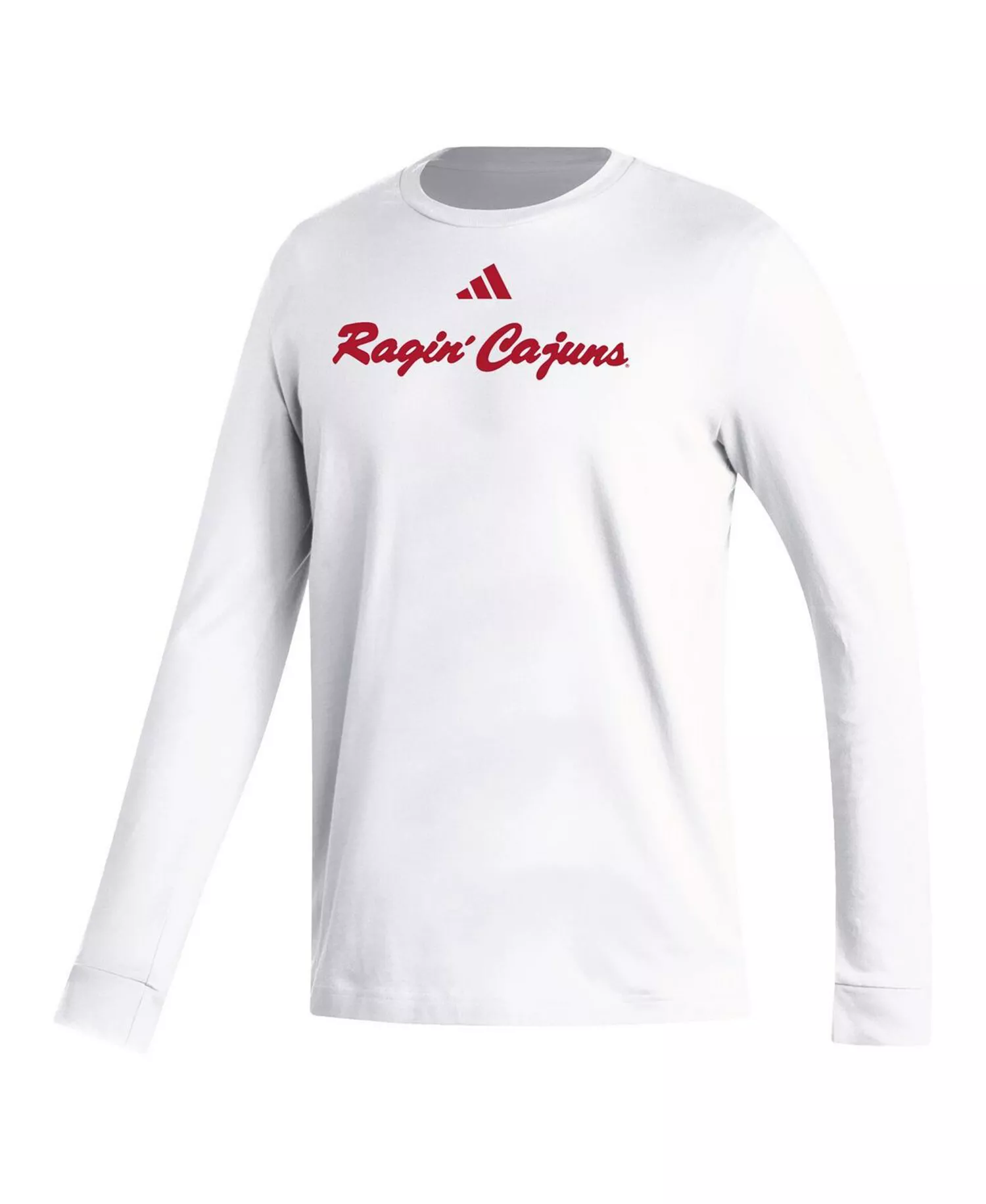 Men's White Louisiana Ragin' Cajuns Vault Script Creator Long Sleeve T-shirt - White - 2XL
