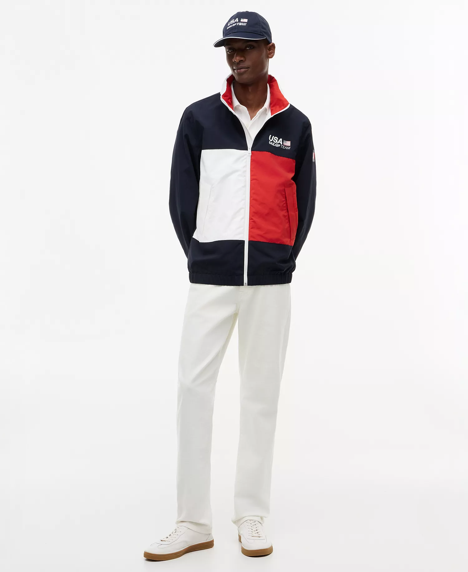 x U.S. SailGP Men's Regatta Jacket - Desert Sky - L