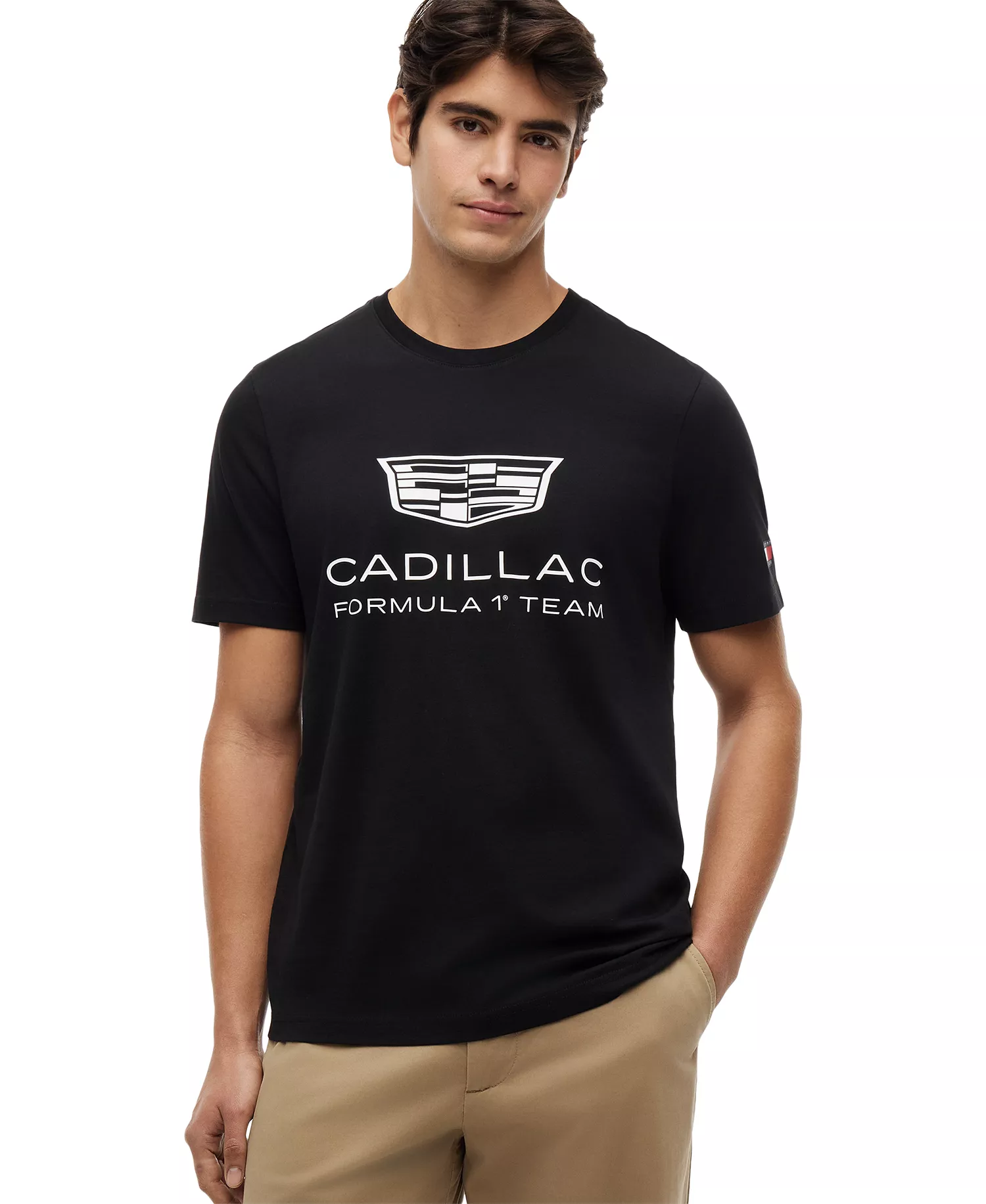 x Cadillac F1® Men's Shield Graphic Crewneck T-Shirt - Black - L