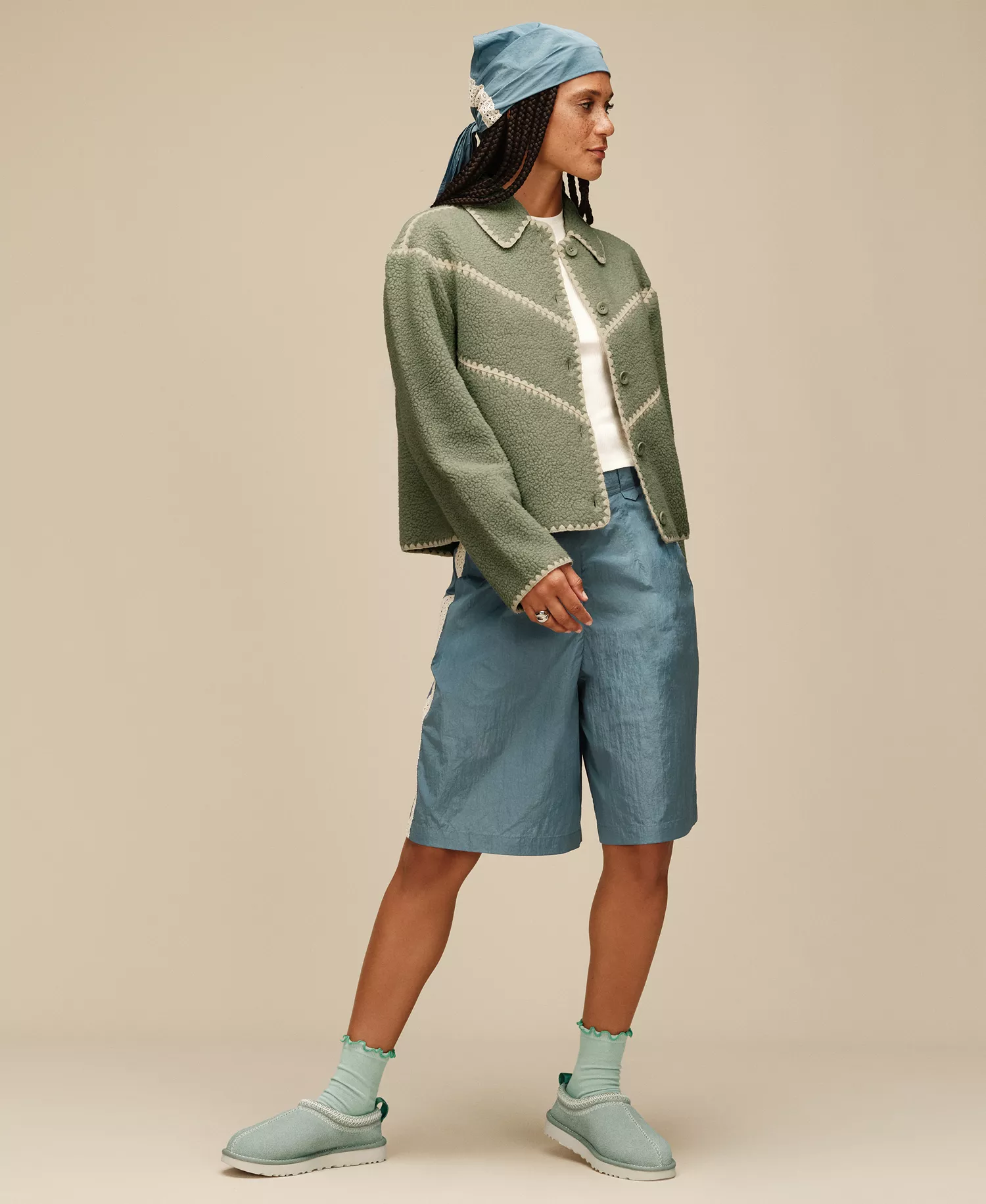 Women's Tasman Meadow Accent Clog Slippers - Artichoke - 10M