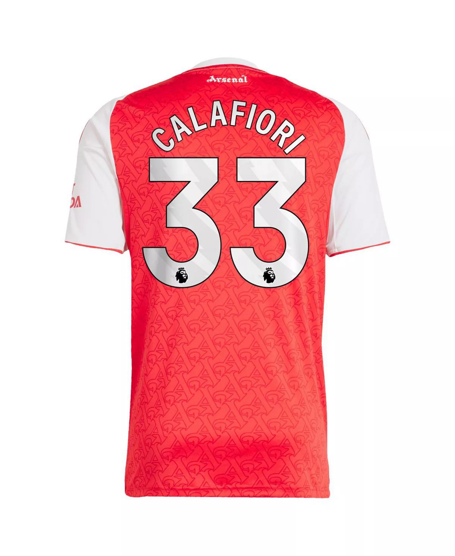 Men's Riccardo Calafiori Red Arsenal 2025/26 Home Replica Player Jersey - Red - 2XL