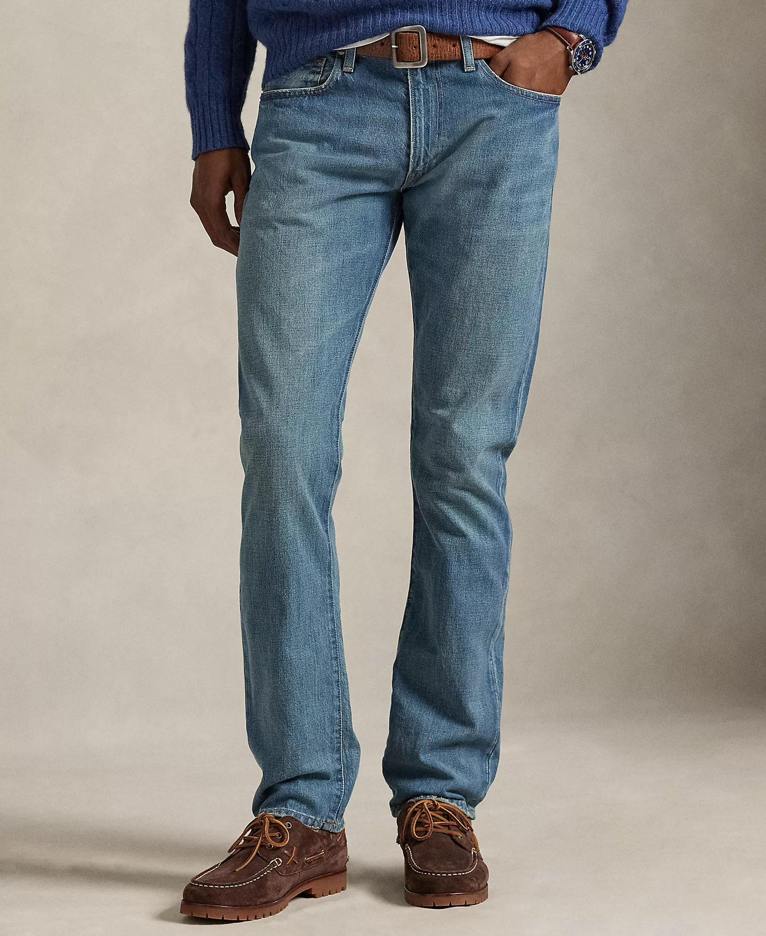 Men's Varick Slim Straight Indigo-Dyed Jeans - Robinson - 32x32