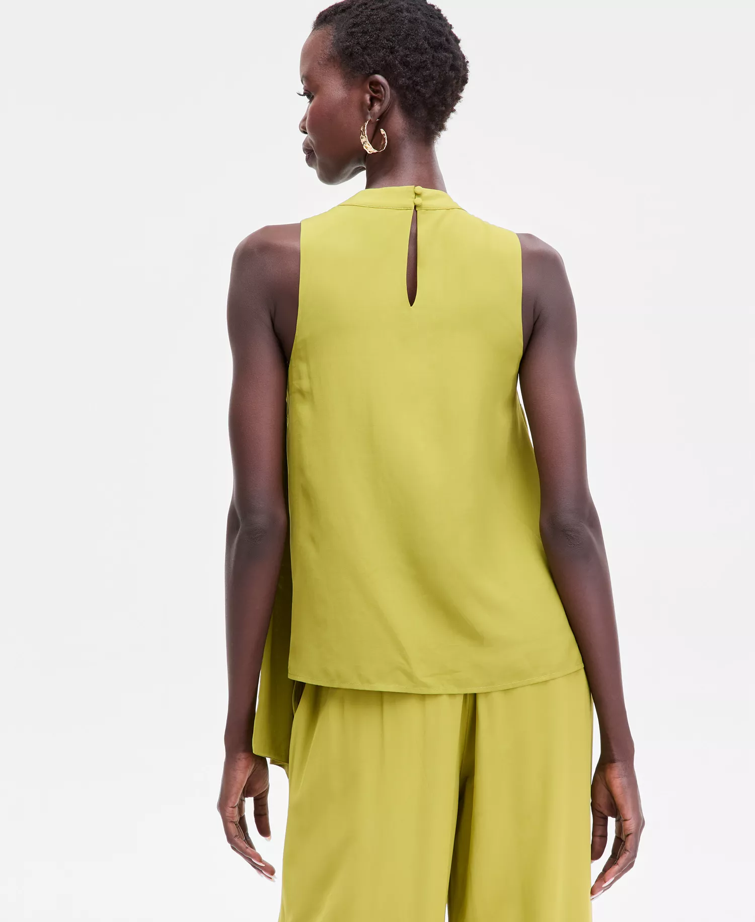 Women's Sleeveless Scarf Top, Macy's Exclusive - Citrine Green - S