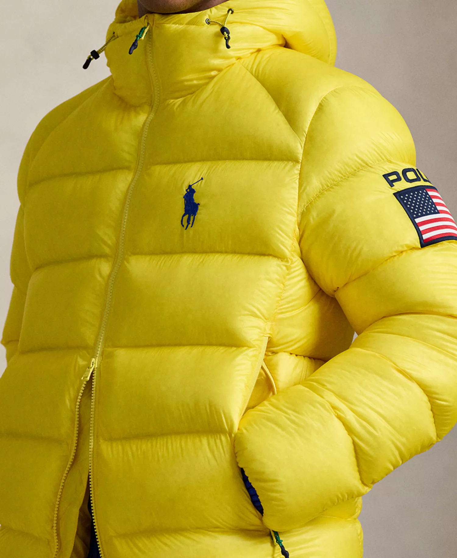 Men's Hawthorne Flag Down Jacket - Lemon Crush - L