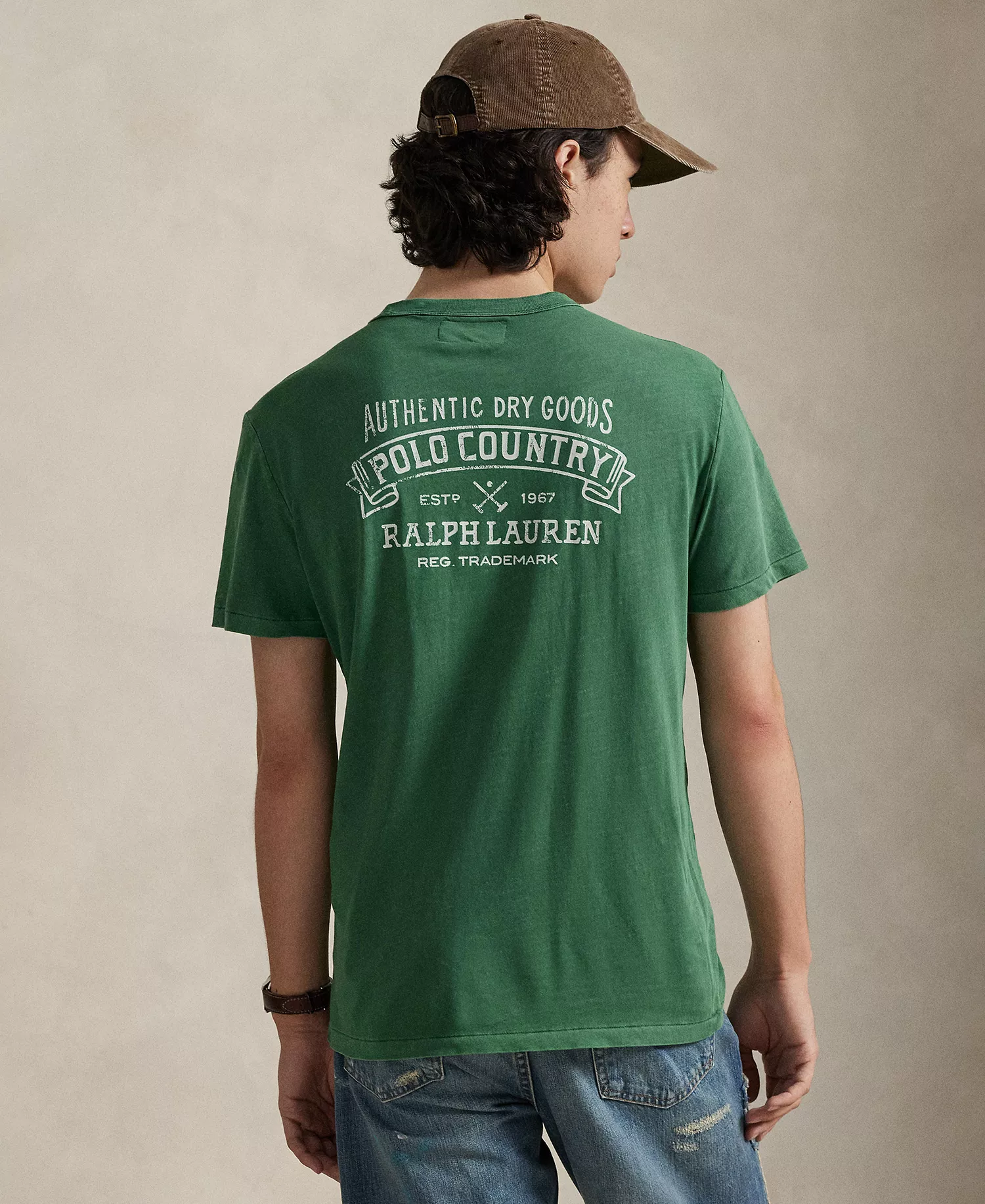 Men's Classic-Fit Polo Country T-Shirt - Stuart Green - 2XL