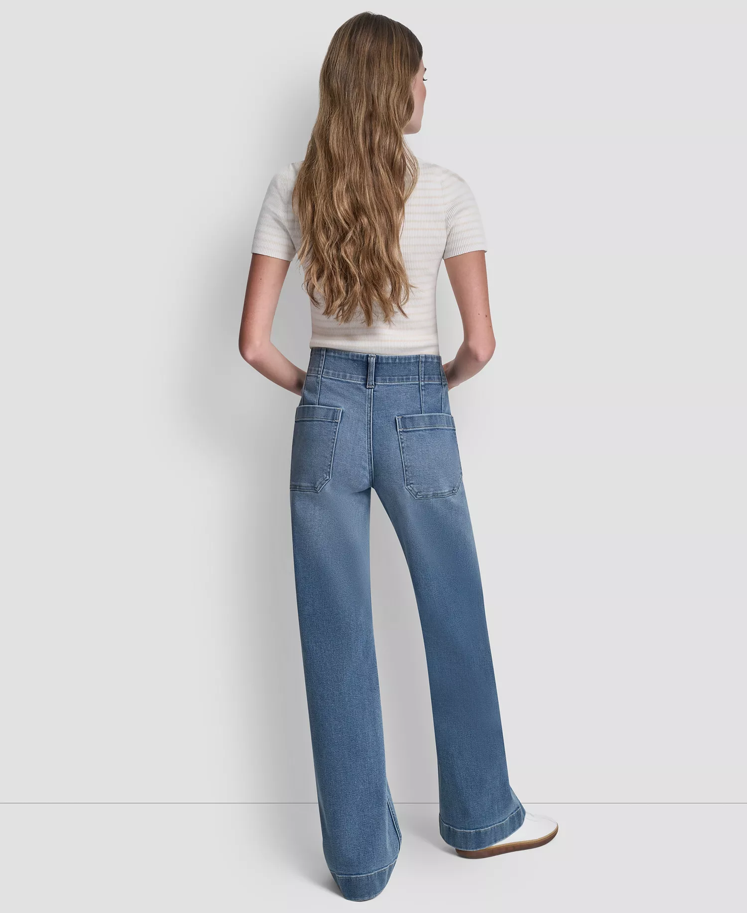 Petite High-Rise Wide Leg Jeans - Baxter - 24P