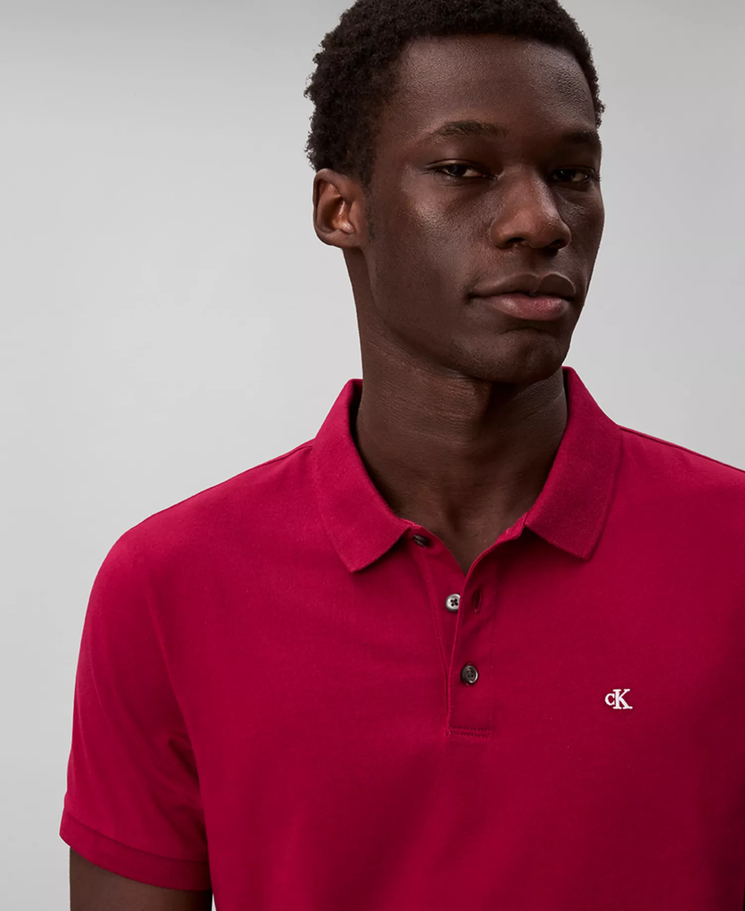Men's Short Sleeve Solid Polo Shirt - Beet Red - 2XL