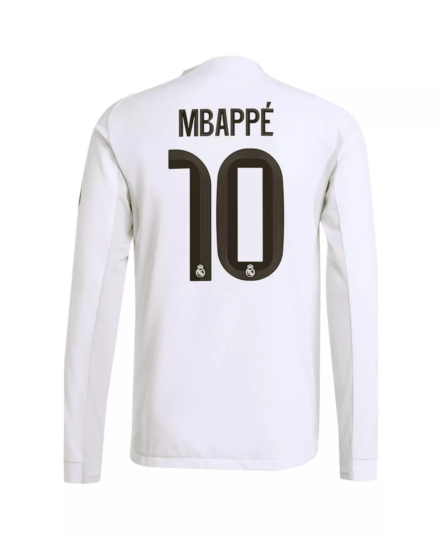 Men's Kylian Mbappé White Real Madrid 2025/26 Home Authentic Long Sleeve Player Jersey - White - 2XL