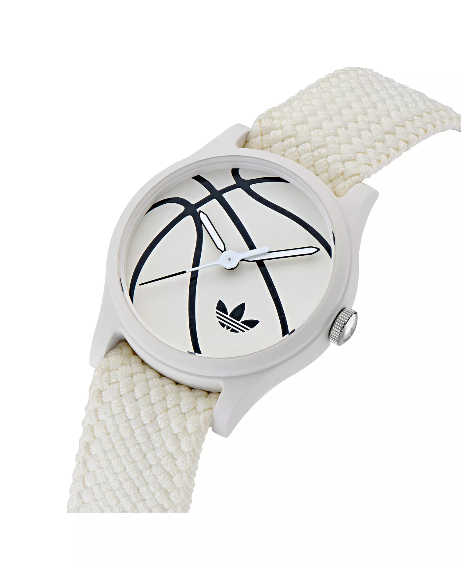 Unisex Analog White Nylon Watch, 39mm - White - No Size