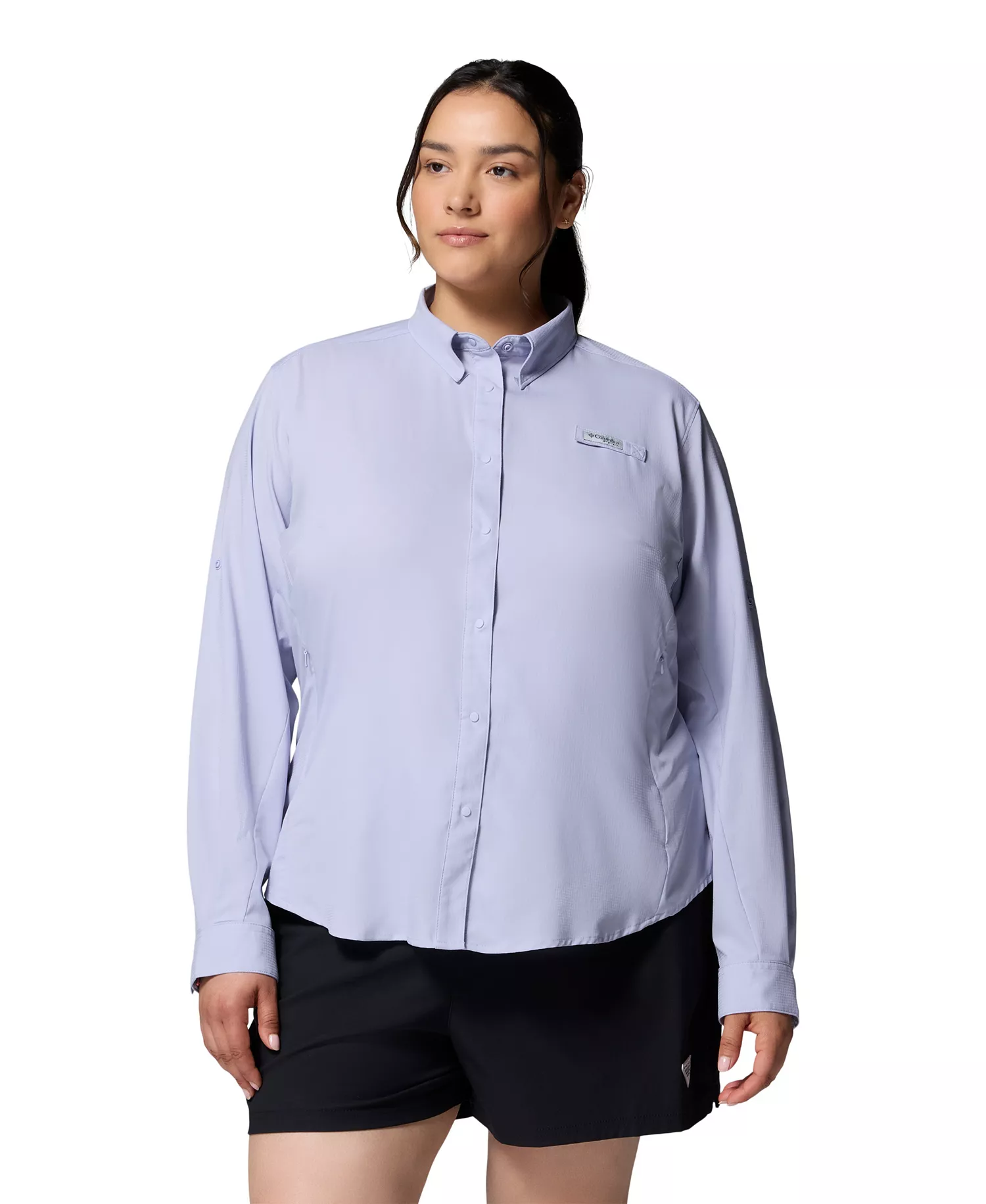 Plus Size Tamiami Long Sleeve Shirt - Twilight - 1X