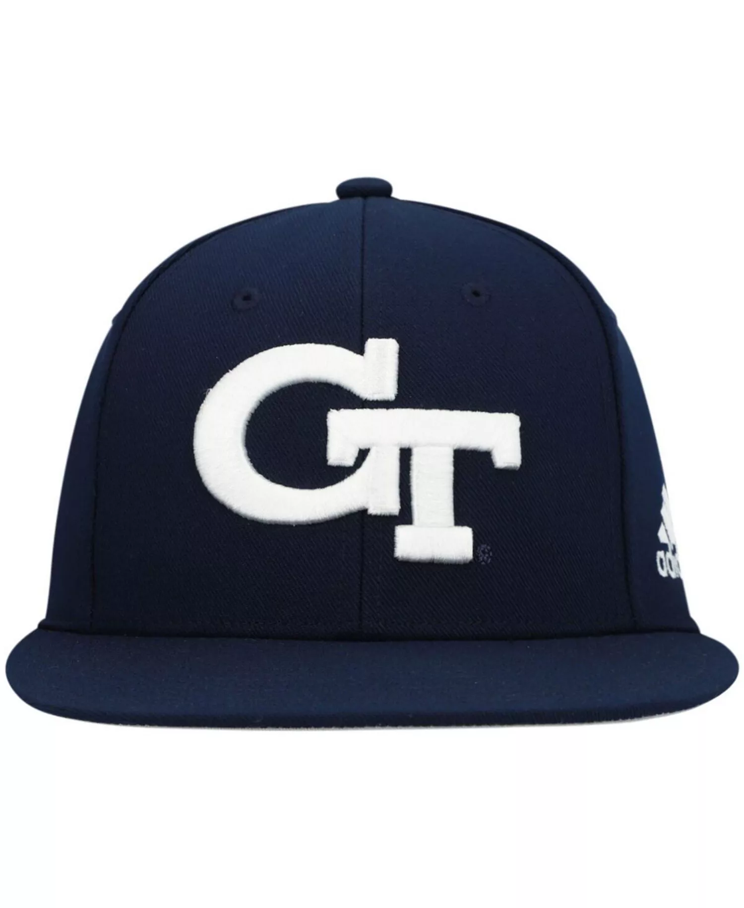 Men's Navy Georgia Tech Yellow Jackets Logo On-Field Baseball Fitted Hat - Navy - 7