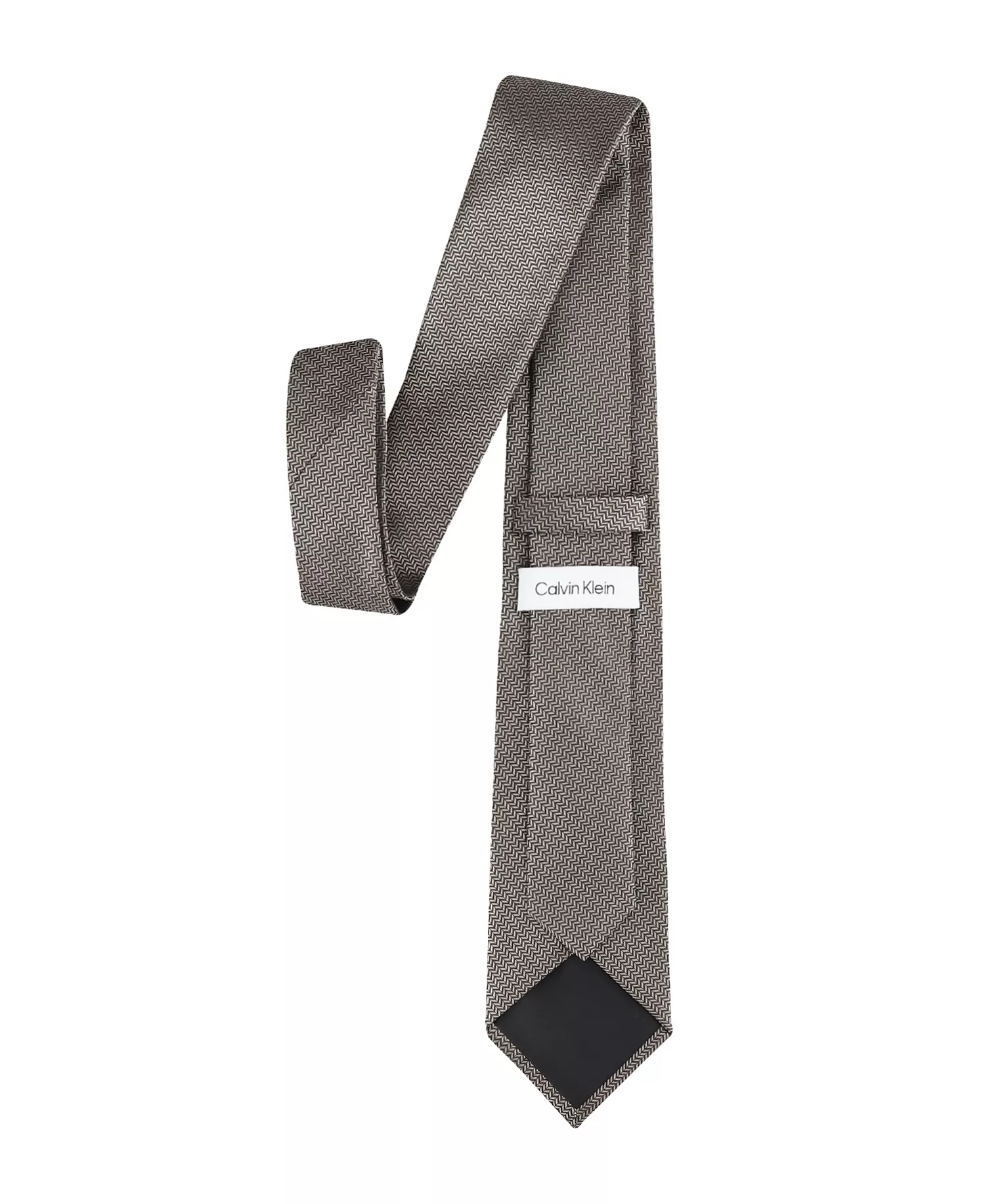 Men's Mason Chevron Striped Tie - Taupe - ONE SIZE
