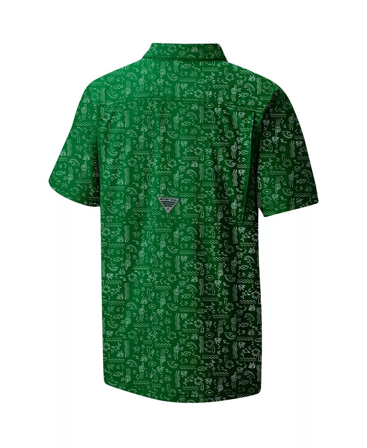 Men's Green New York Jets Super Slack Tide Omni-Wick Button-Up Shirt - Green - L