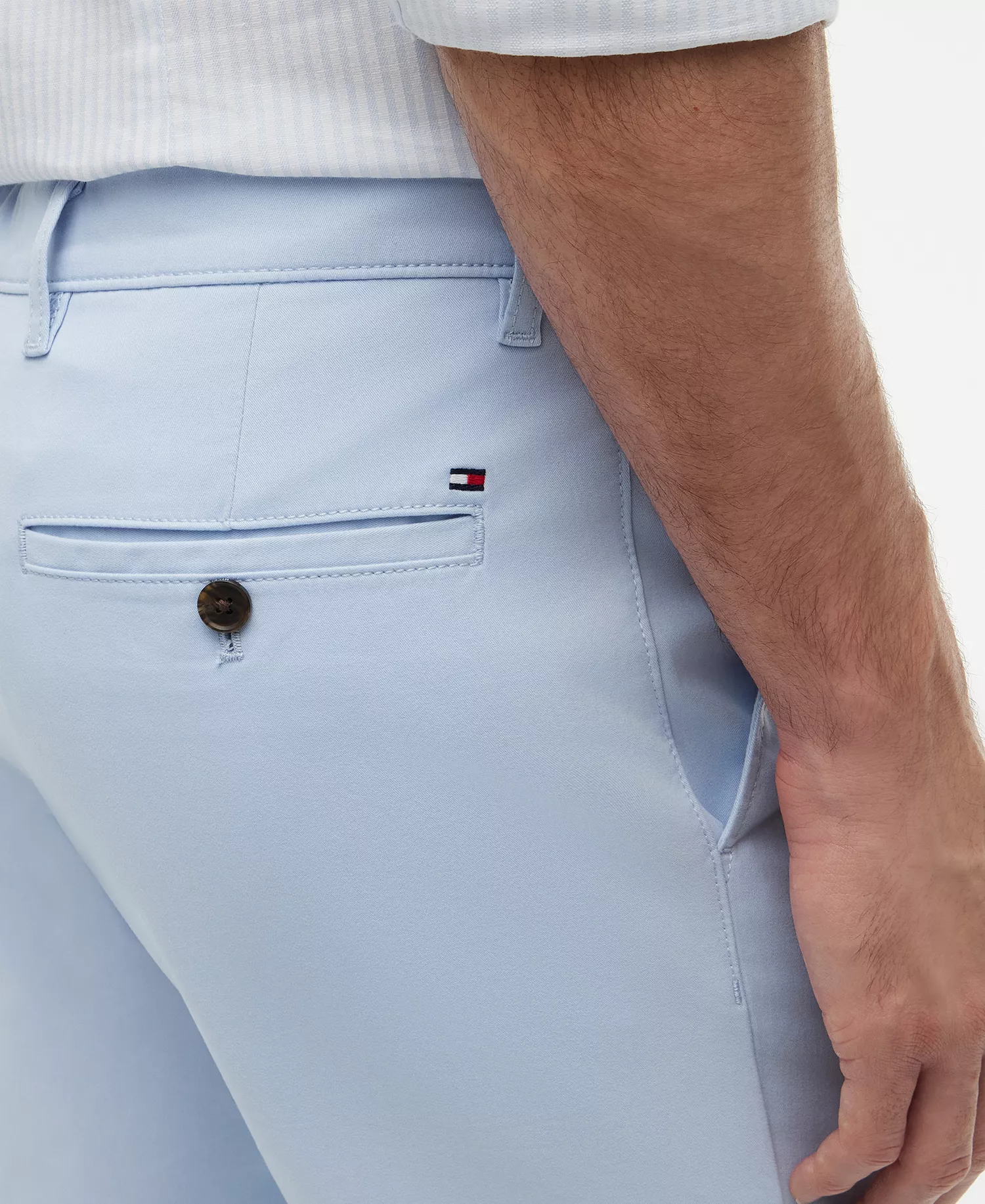 Men's Bleeker Flex Stretch Slim-Fit Chino Pants - Breezy Blue - 29x30