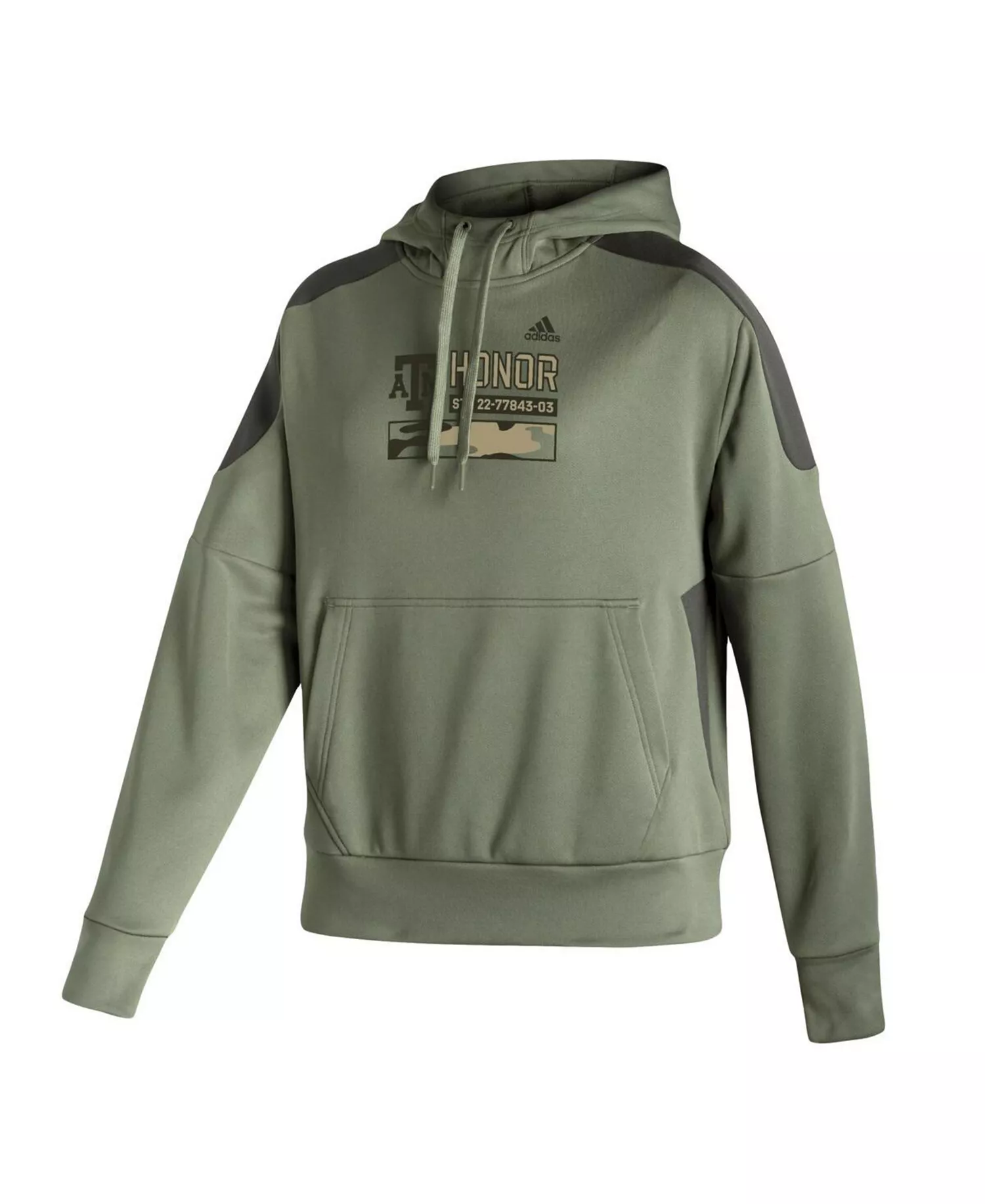 Women's Olive Texas A&M Aggies Salute to Service Military-Inspired Appreciation Pullover Hoodie - Olive - M