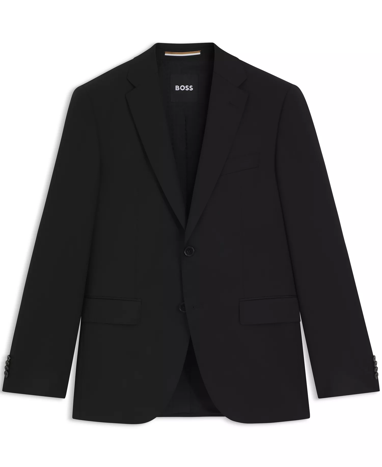 BOSS by Men's Virgin-Wool Serge Suit Jacket - Black - 36R