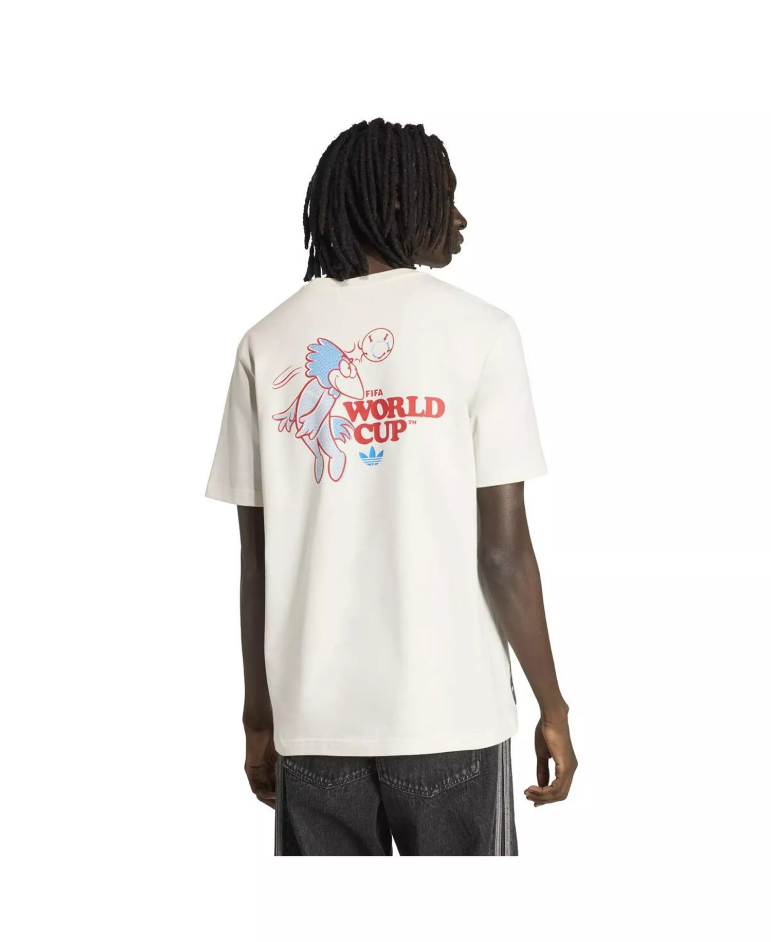 Men's White 1998 FIFA World Cup Footix Mascot T-Shirt - White - 2XL